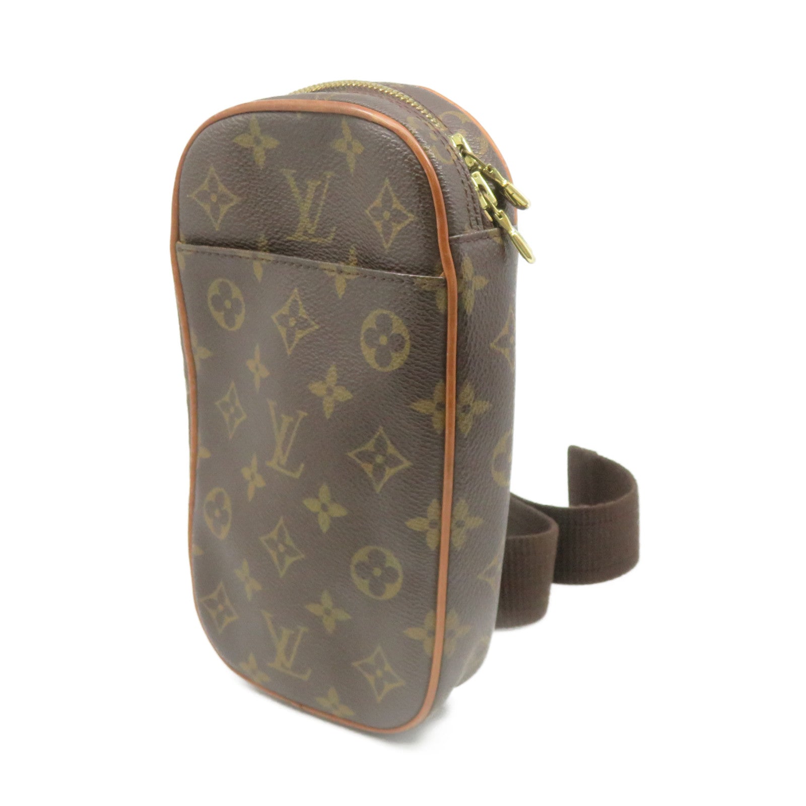 LOUIS VUITTON Monogram Pochette Gange Monogram Waist Bag腰包啡色