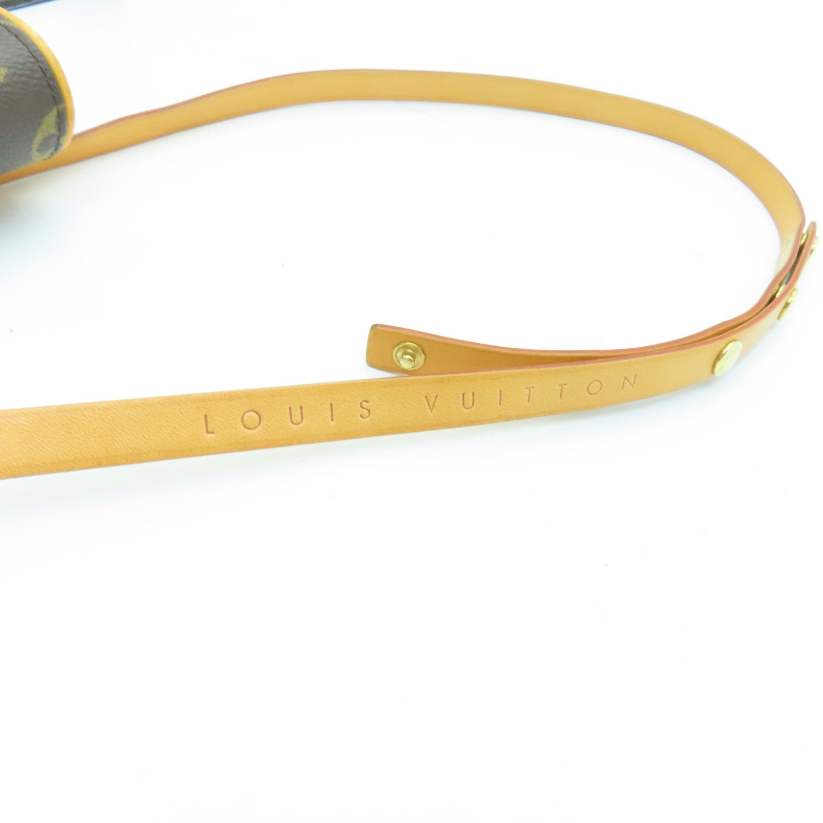 LOUIS VUITTON Monogram Pochette Florentine Belt Bag Brown