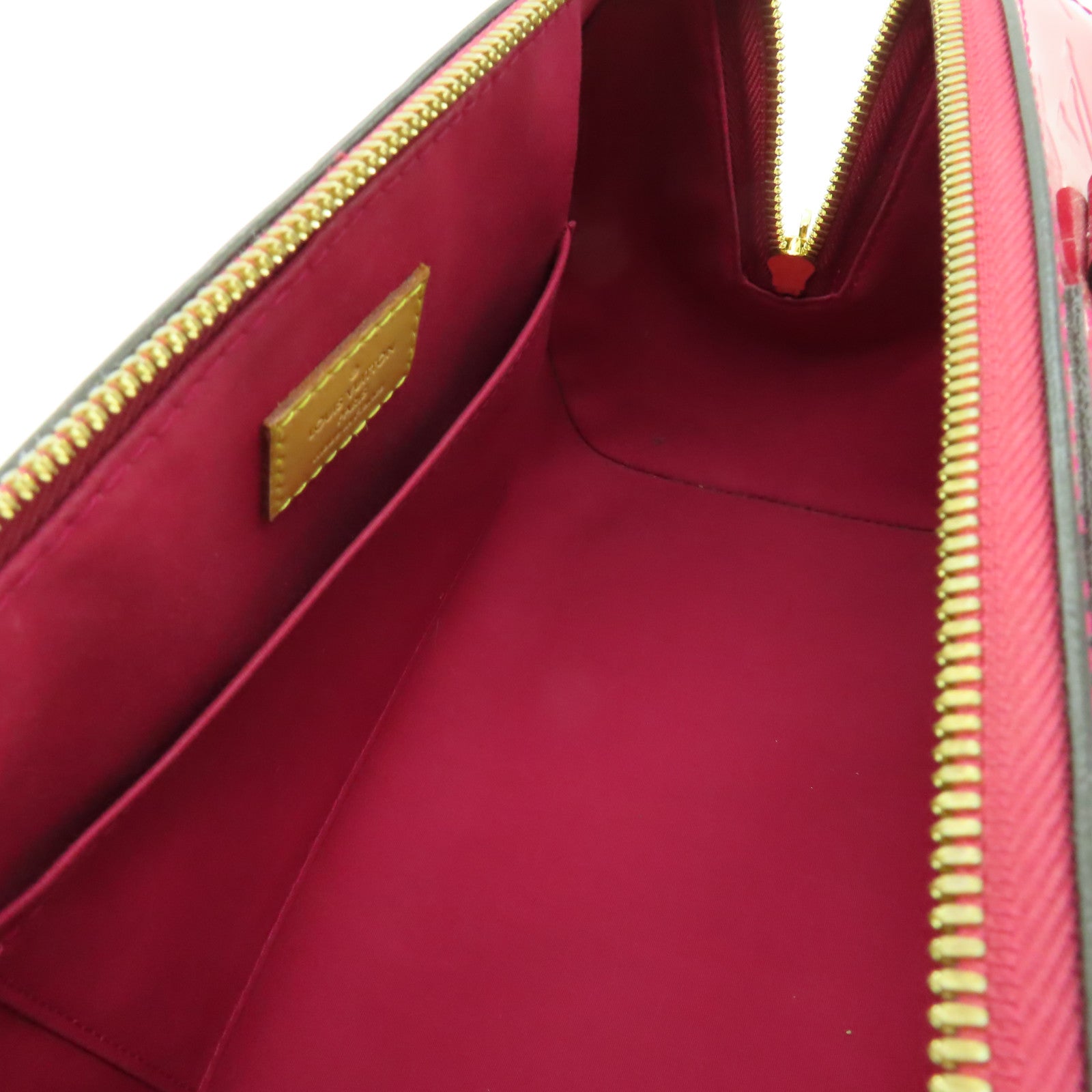 LOUIS VUITTON 【激減優惠】Vernis Montana金扣手挽袋粉紅色