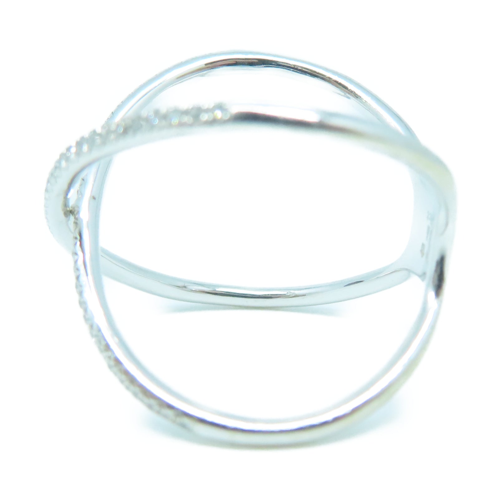 JEWELRY 18K白金Ring 0.18ct鑽石戒指US#7.5