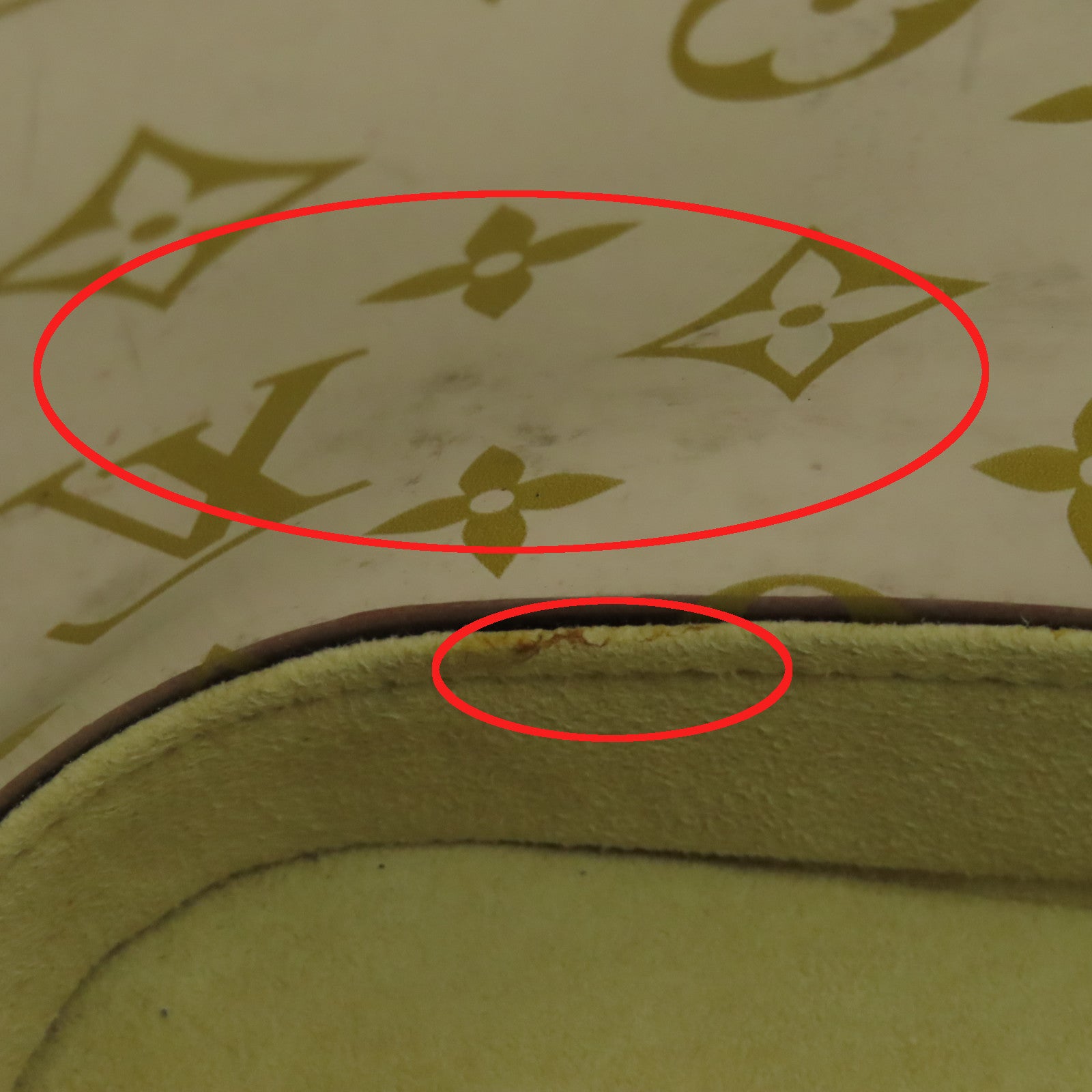 LOUIS VUITTON Monogram Vinyl Clear Cabas Sac Ambre PM金扣肩背袋啡色/半透明