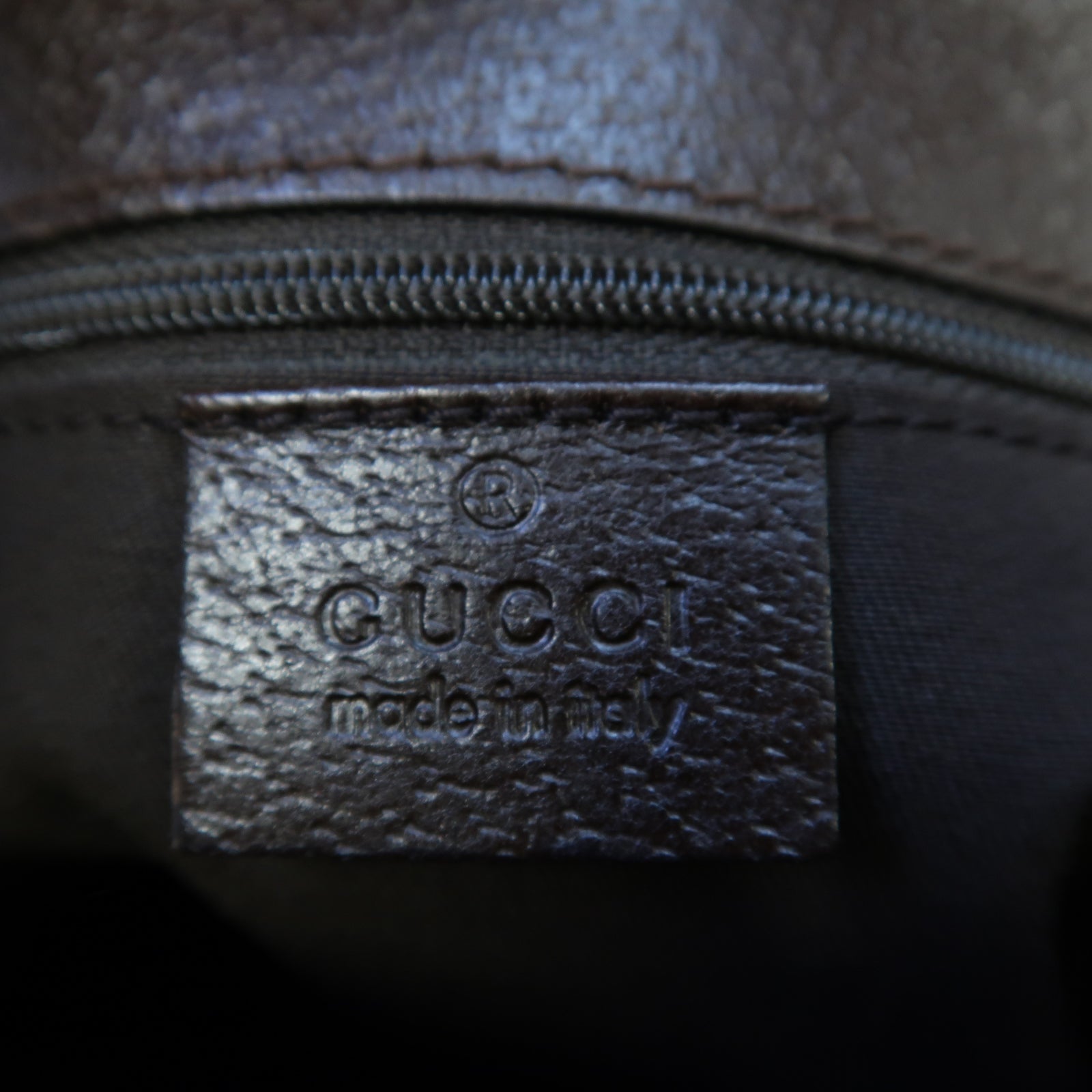 GUCCI GG帆布Shoulder Bag銀扣肩背袋啡色