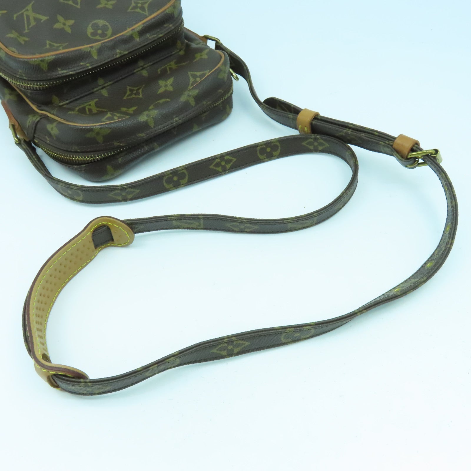 LOUIS VUITTON Monogram Amazon金扣肩背袋啡色