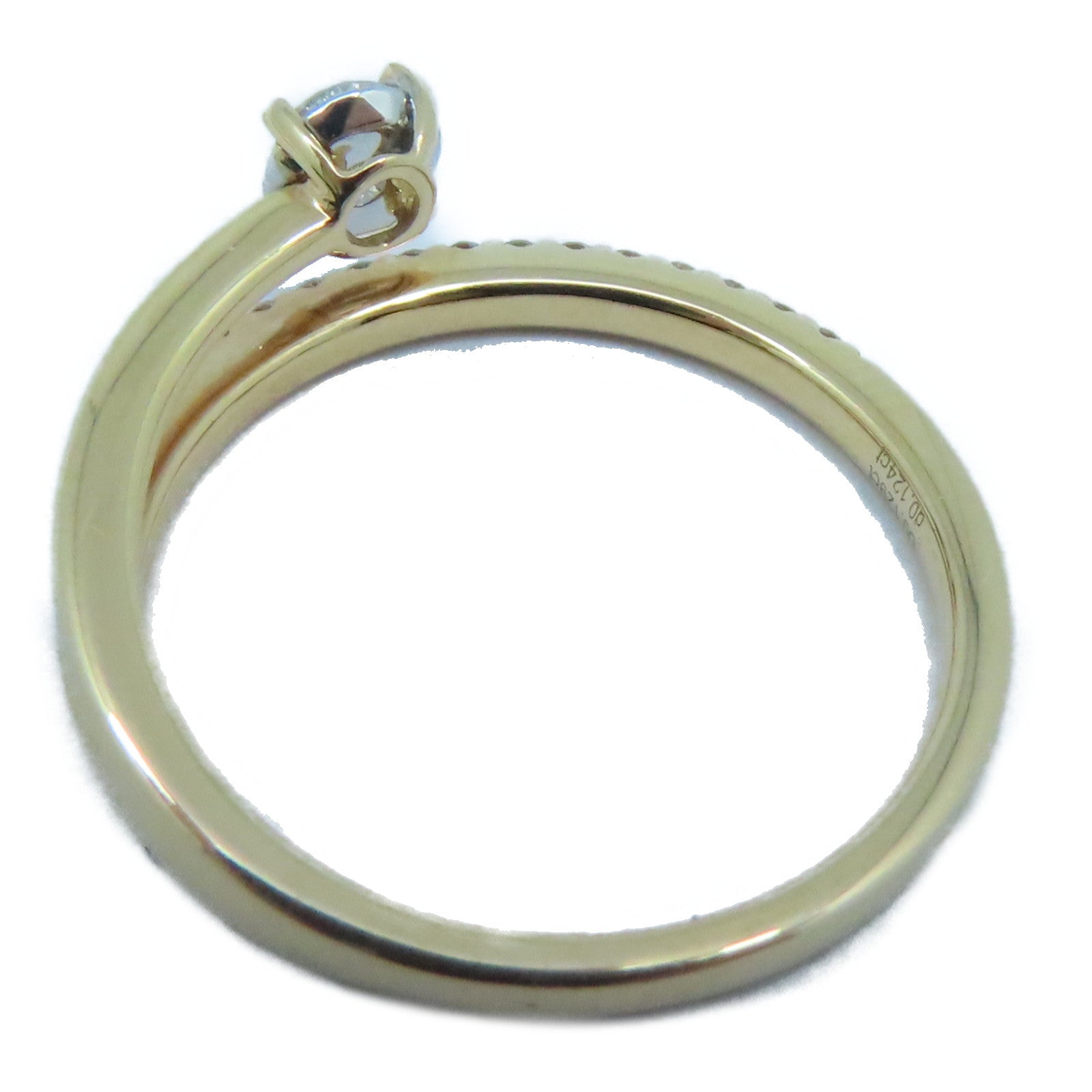 JEWELRY 18K玫瑰金Diamond Ring 19D 0.12ct/1D 0.13ct鑽石戒指US#6