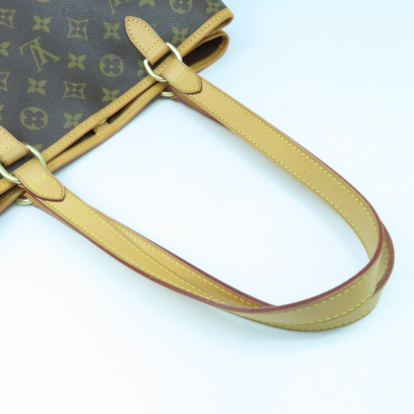 LOUIS VUITTON Monogram Batignolles Horizontal金扣手挽袋啡色