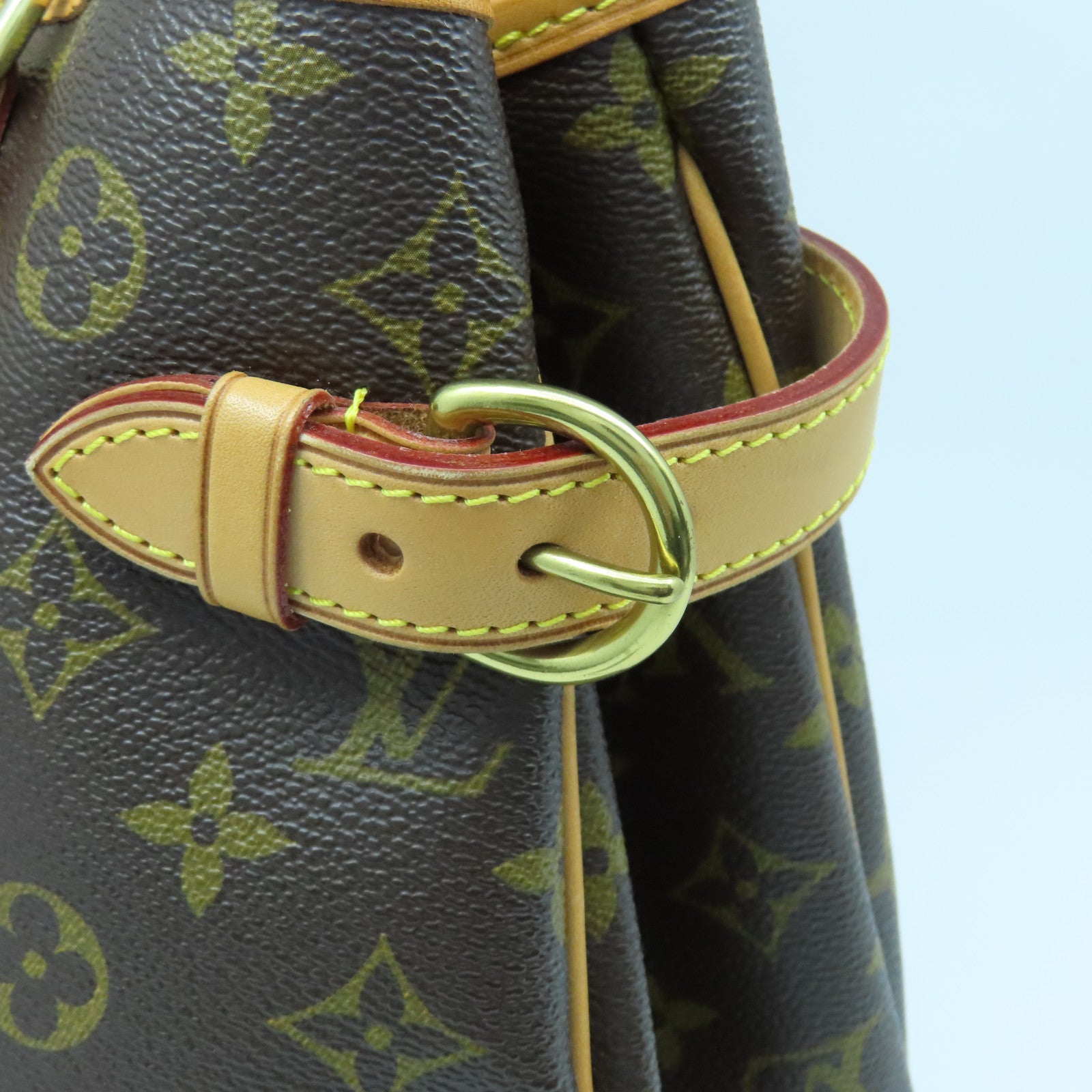 LOUIS VUITTON Monogram Batignolles Horizontal金扣手挽袋啡色