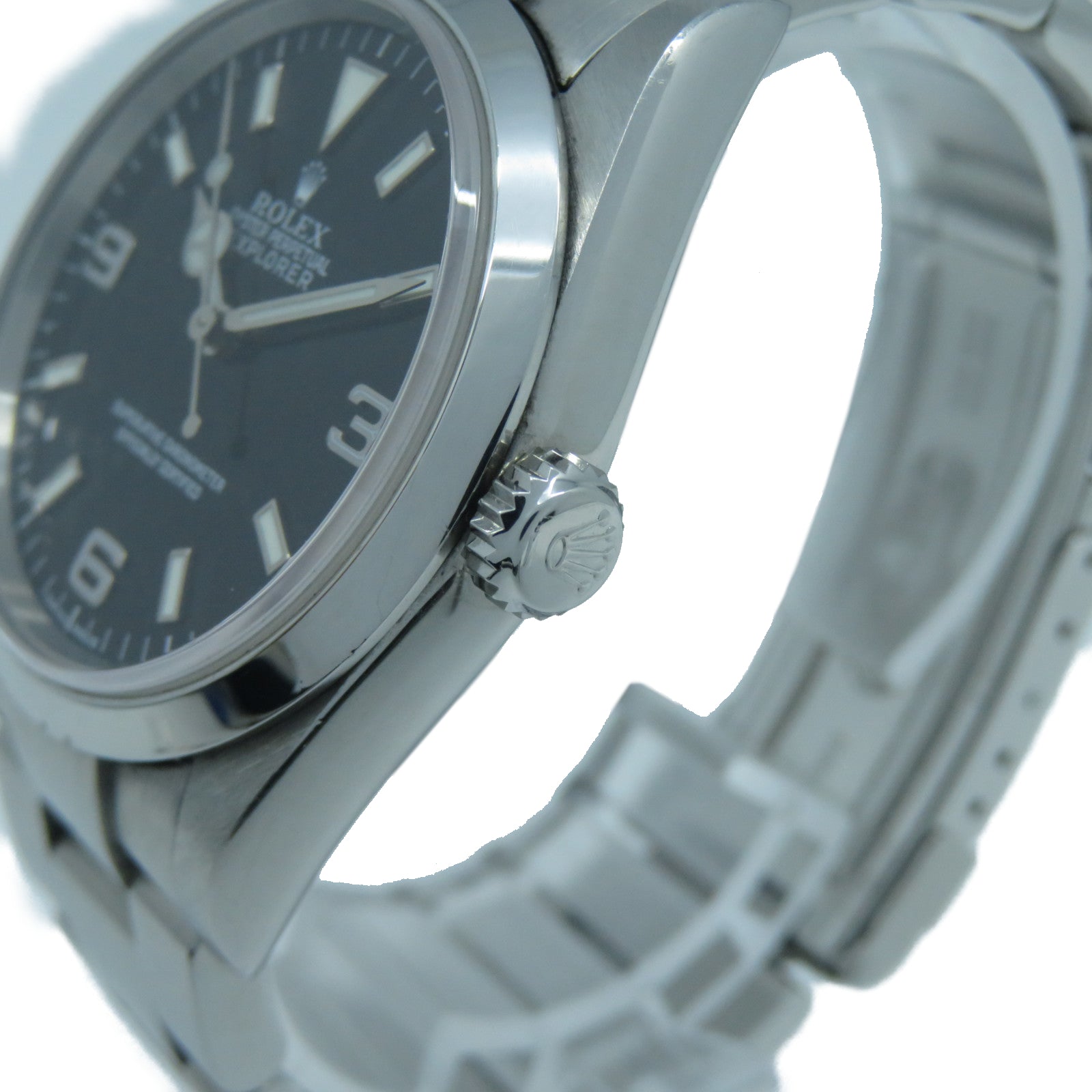 ROLEX 【激減優惠】Explorer I不鏽鋼手錶自動機芯黑色