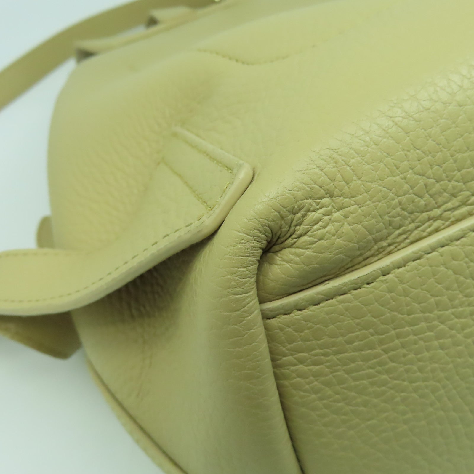 Furla 牛皮皮革Backpack金扣背包米色