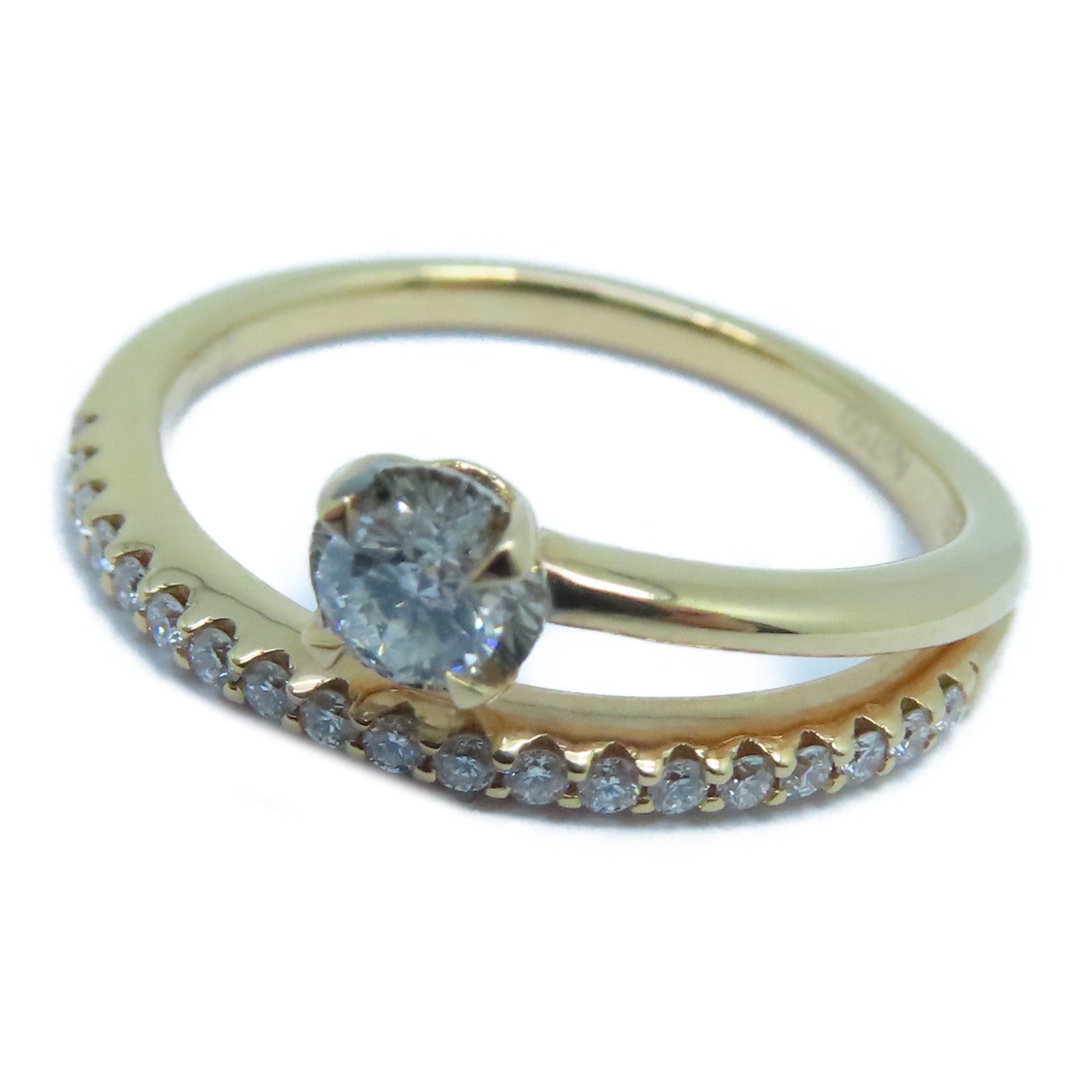 JEWELRY 18K玫瑰金Diamond Ring 19D 0.12ct/1D 0.13ct鑽石戒指US#6