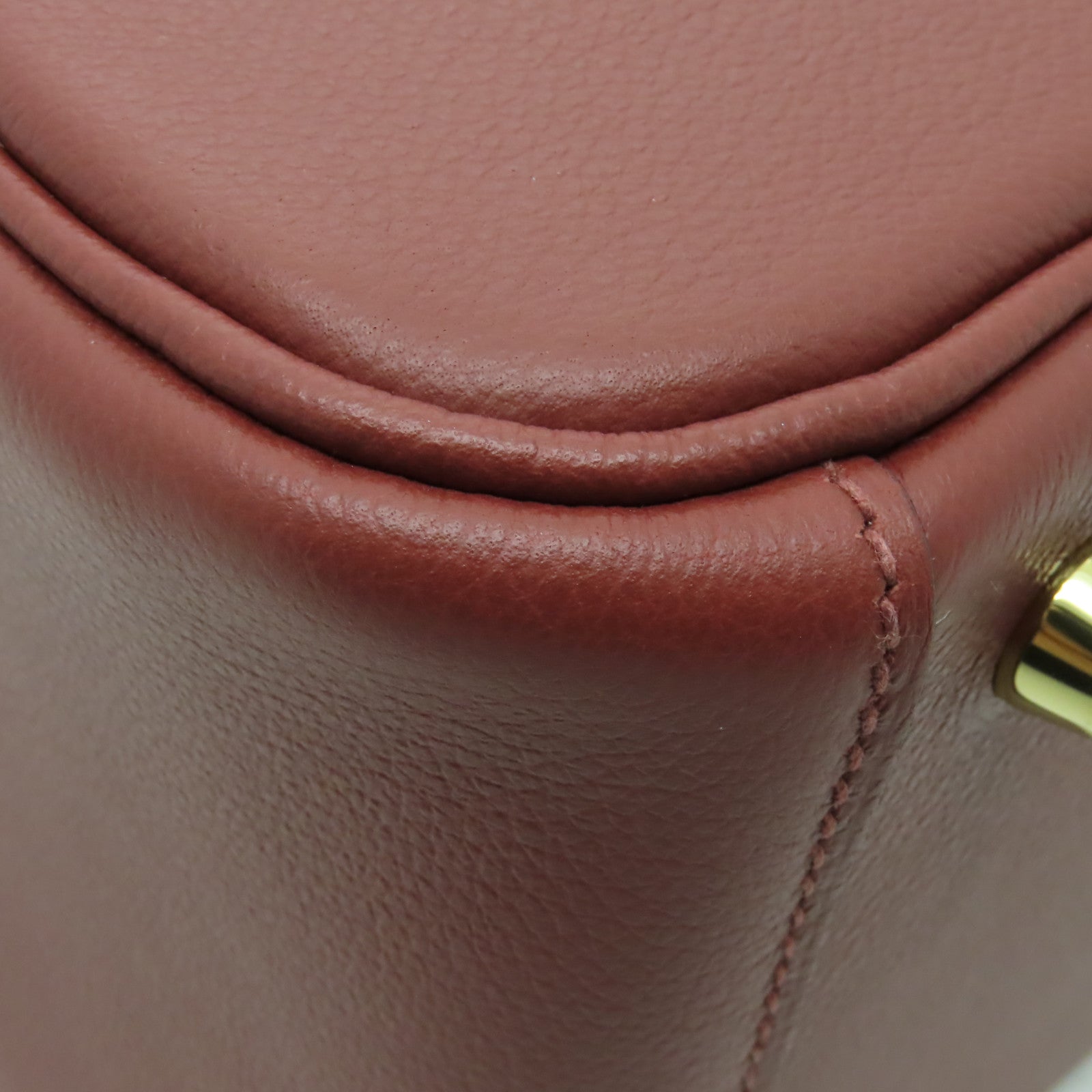 HERMES Evercolor皮革Lindy 26金扣手挽肩背兩用袋紅色