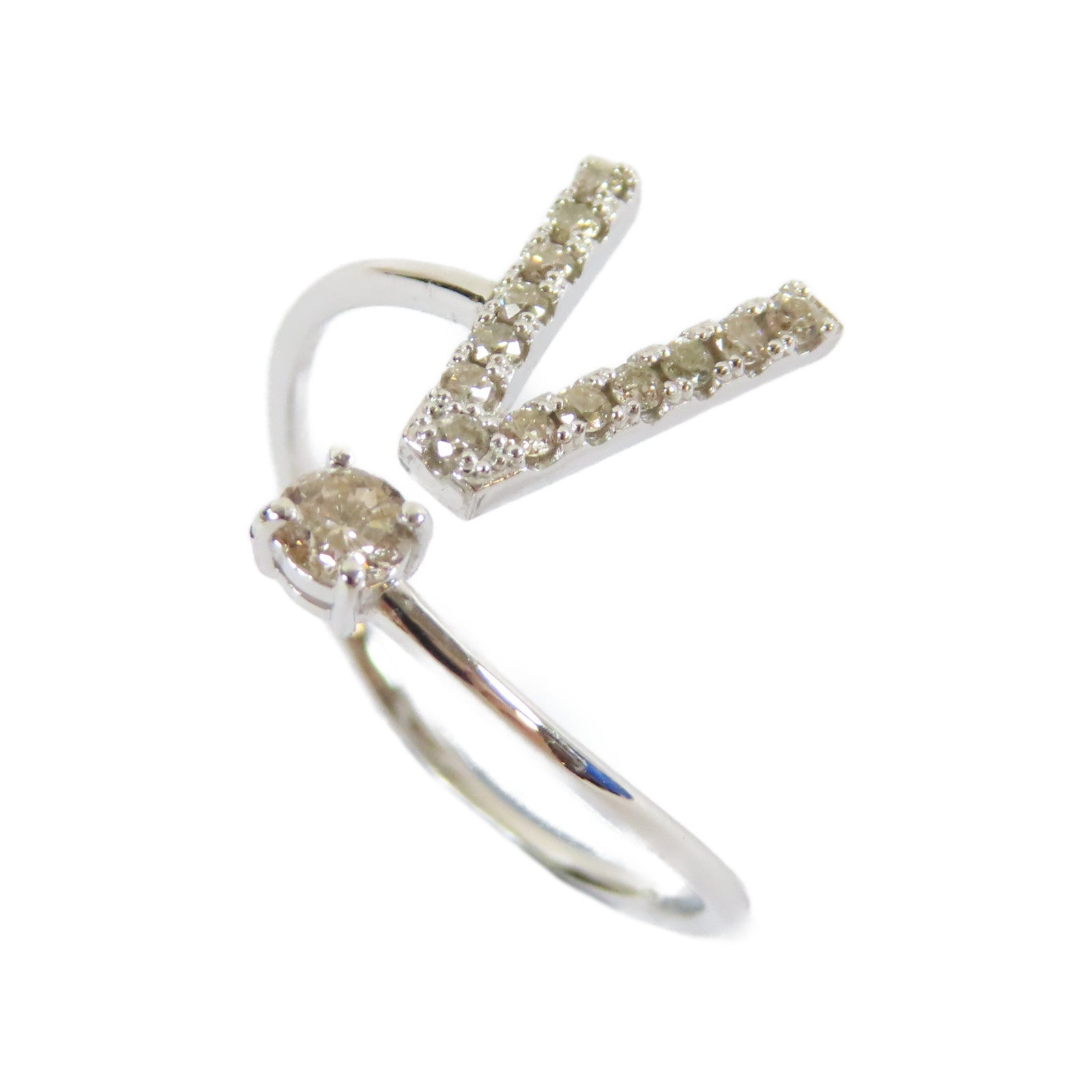 JEWELRY 18K白金0.20ctDiamond Ring鑽石戒指US#6