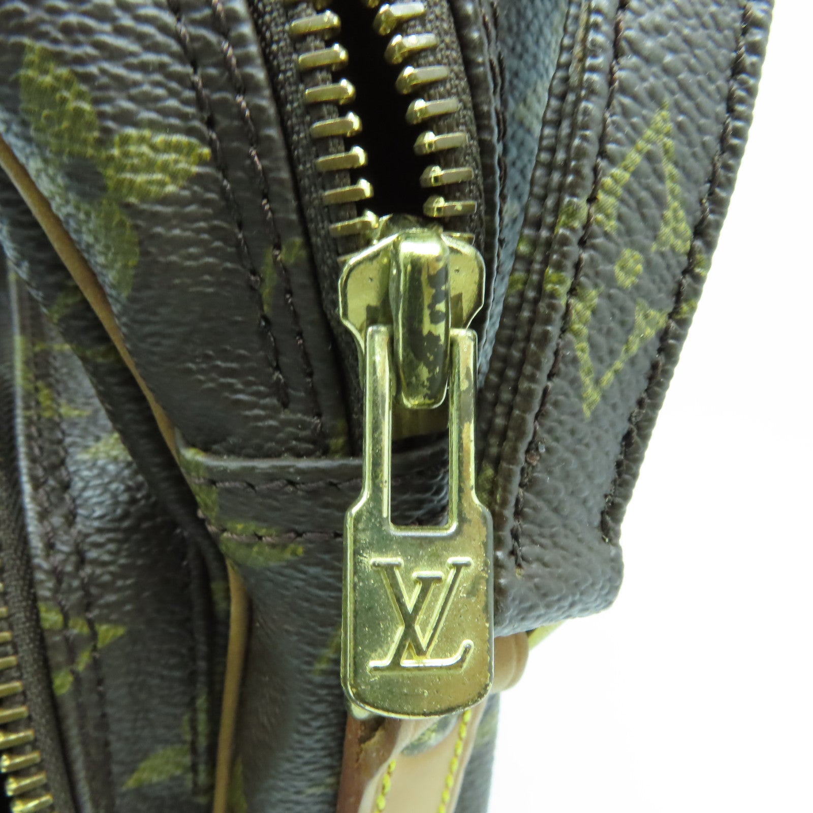 LOUIS VUITTON Monogram Amazon金扣肩背袋啡色