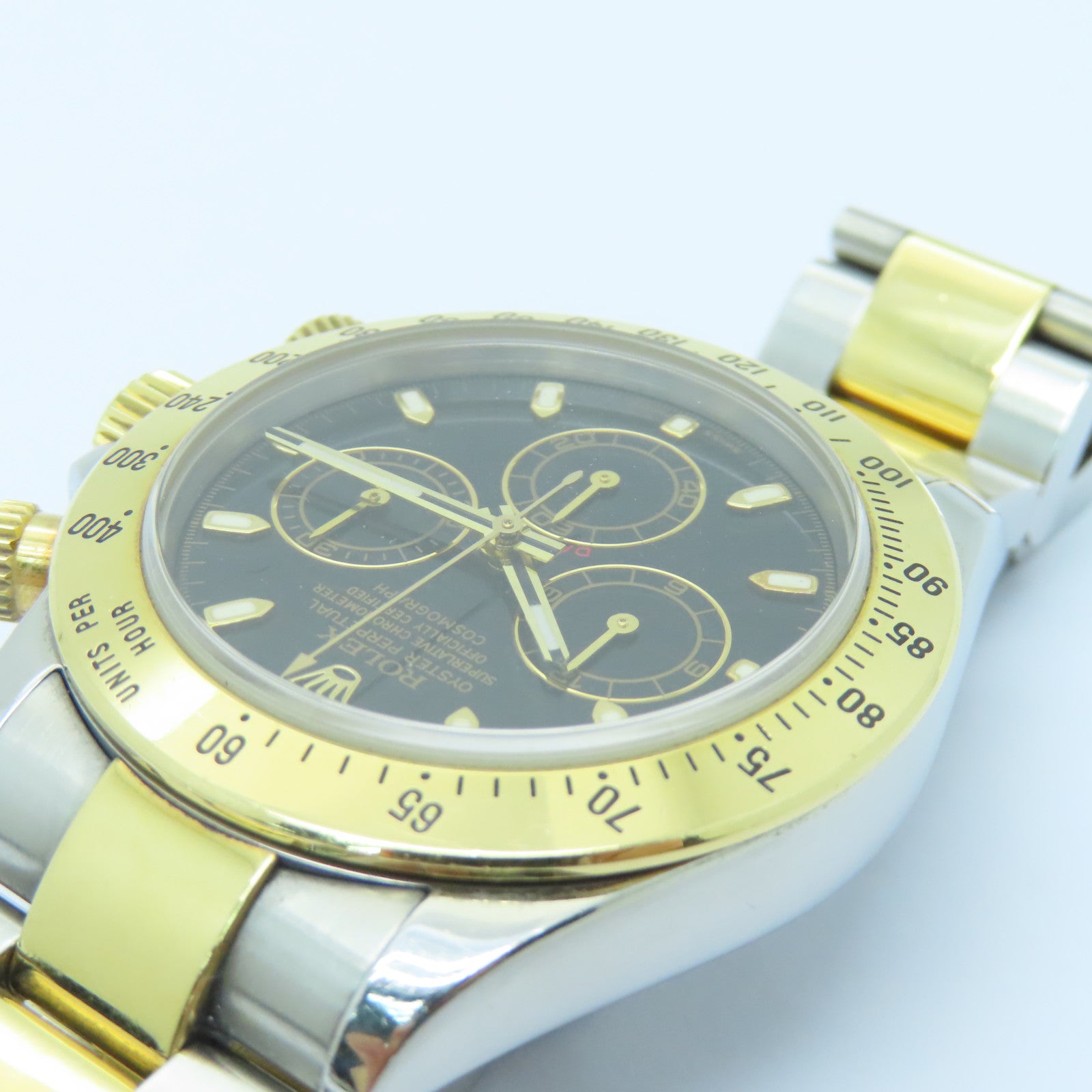 ROLEX Daytona 40mm 18K黄金/不锈钢手表自动机芯黑色