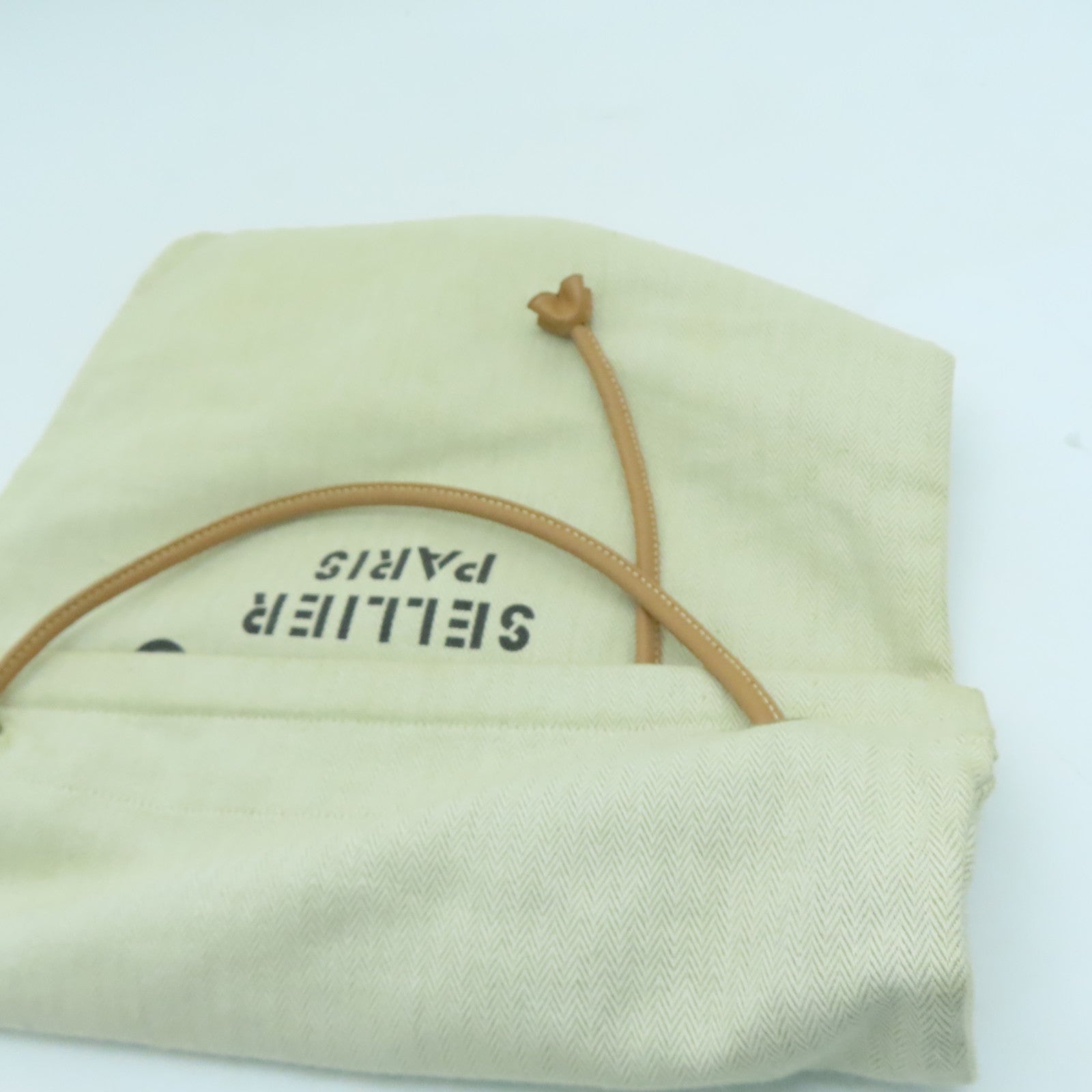 HERMES 帆布Aline GM Shoulder Bag金扣肩背袋米色