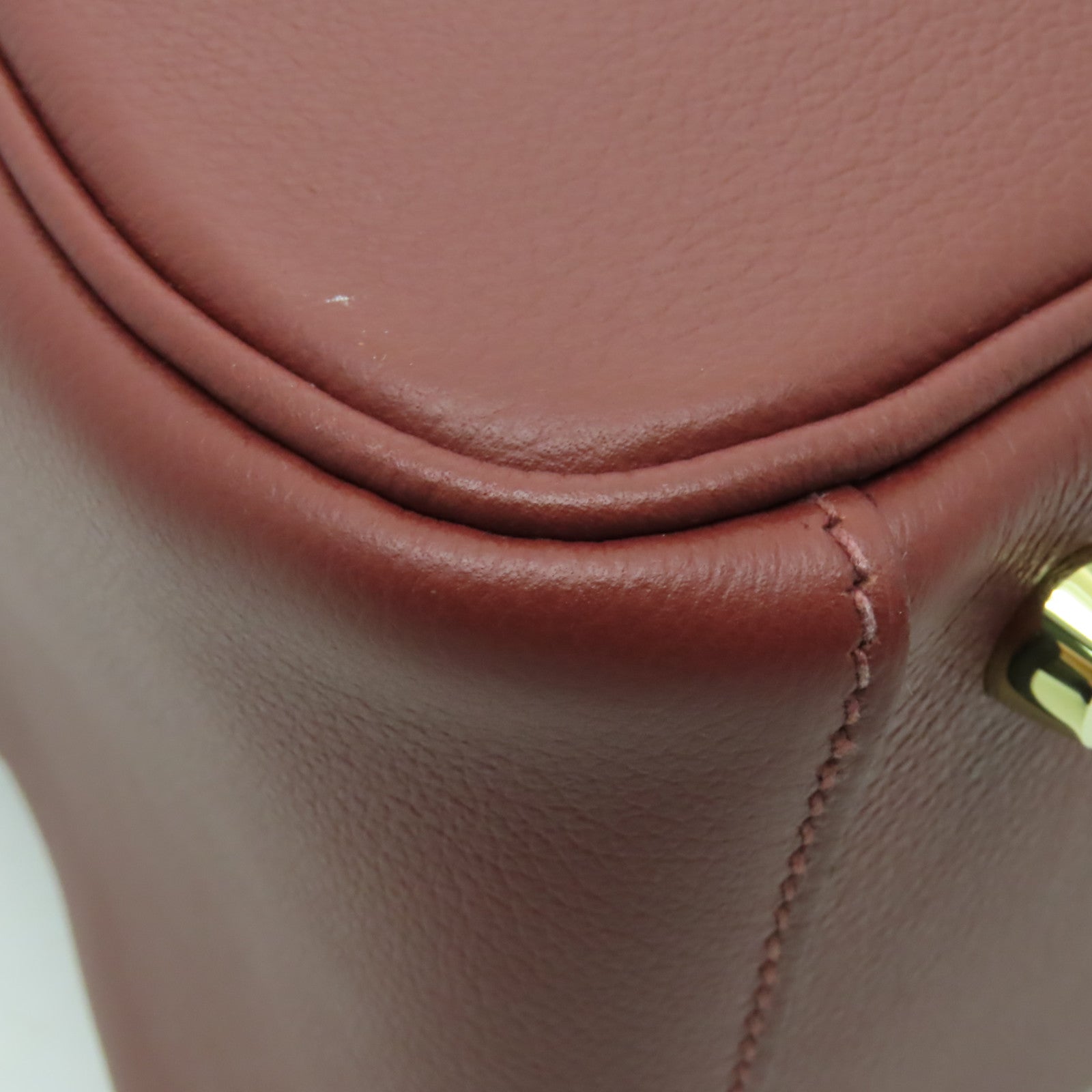 HERMES Evercolor皮革Lindy 26金扣手挽肩背兩用袋紅色