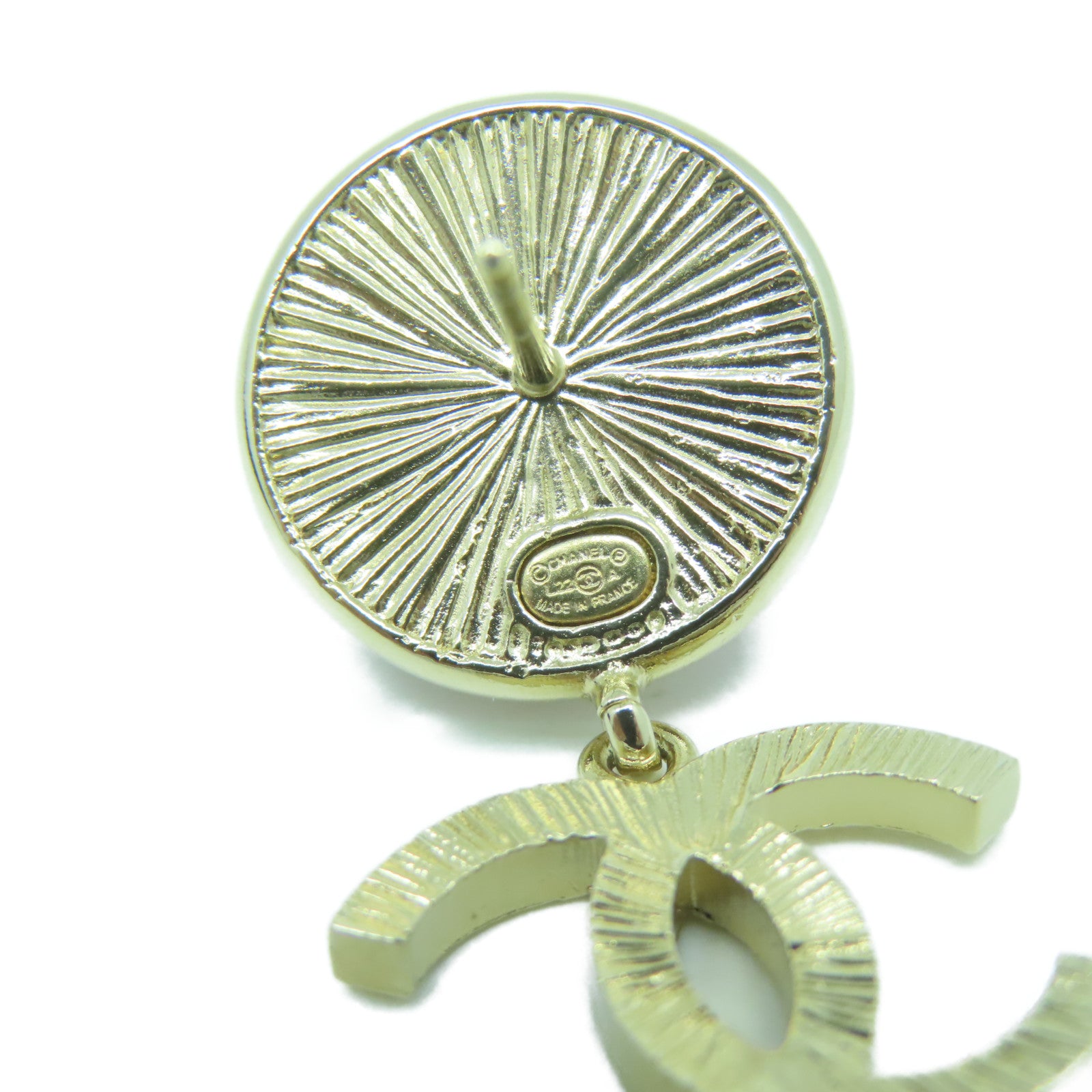 CHANEL 金屬Earrings耳環粉紅色/綠色/金色