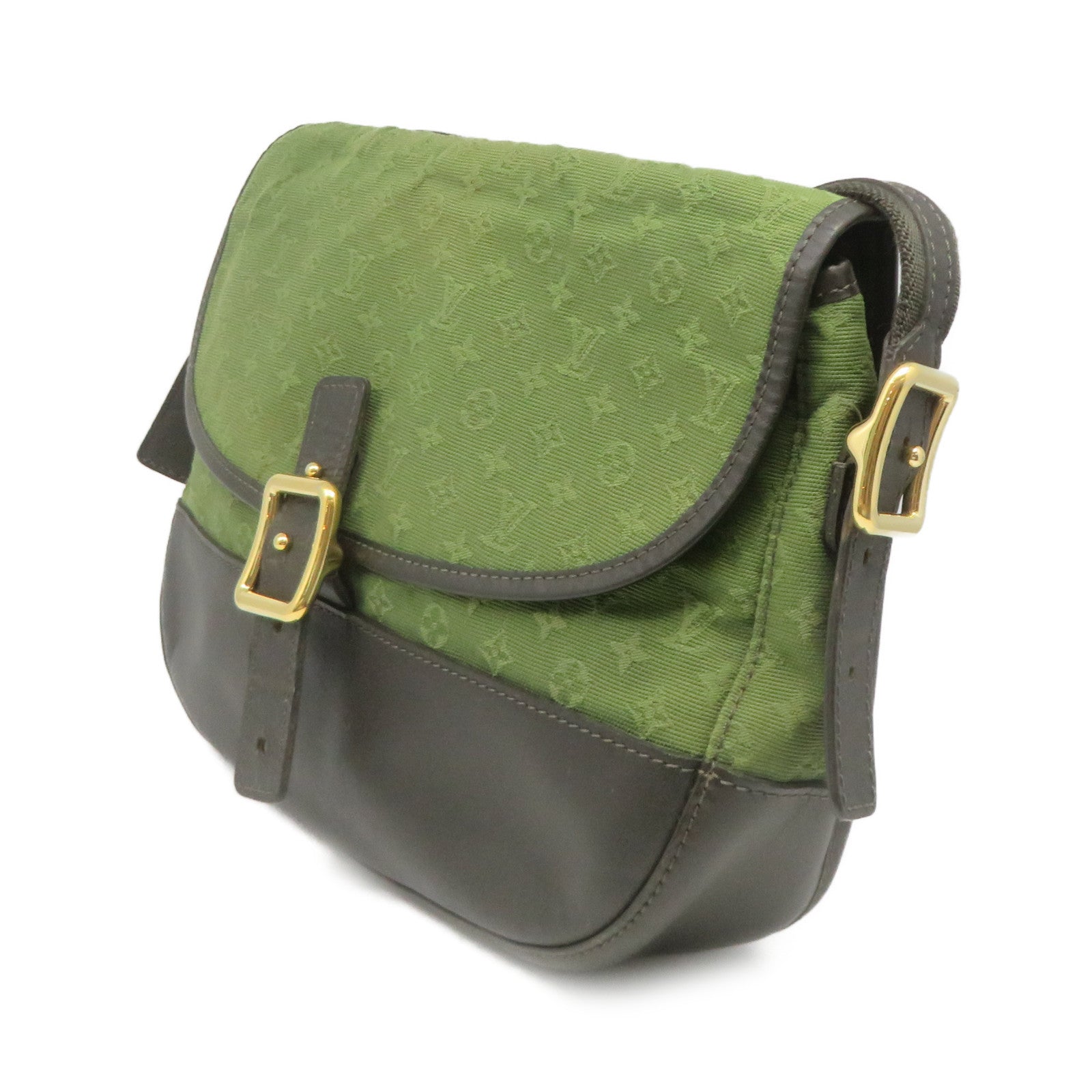 LOUIS VUITTON Monogram Mini Marjorie Khaki GM Shoulder Bag肩背袋軍綠色