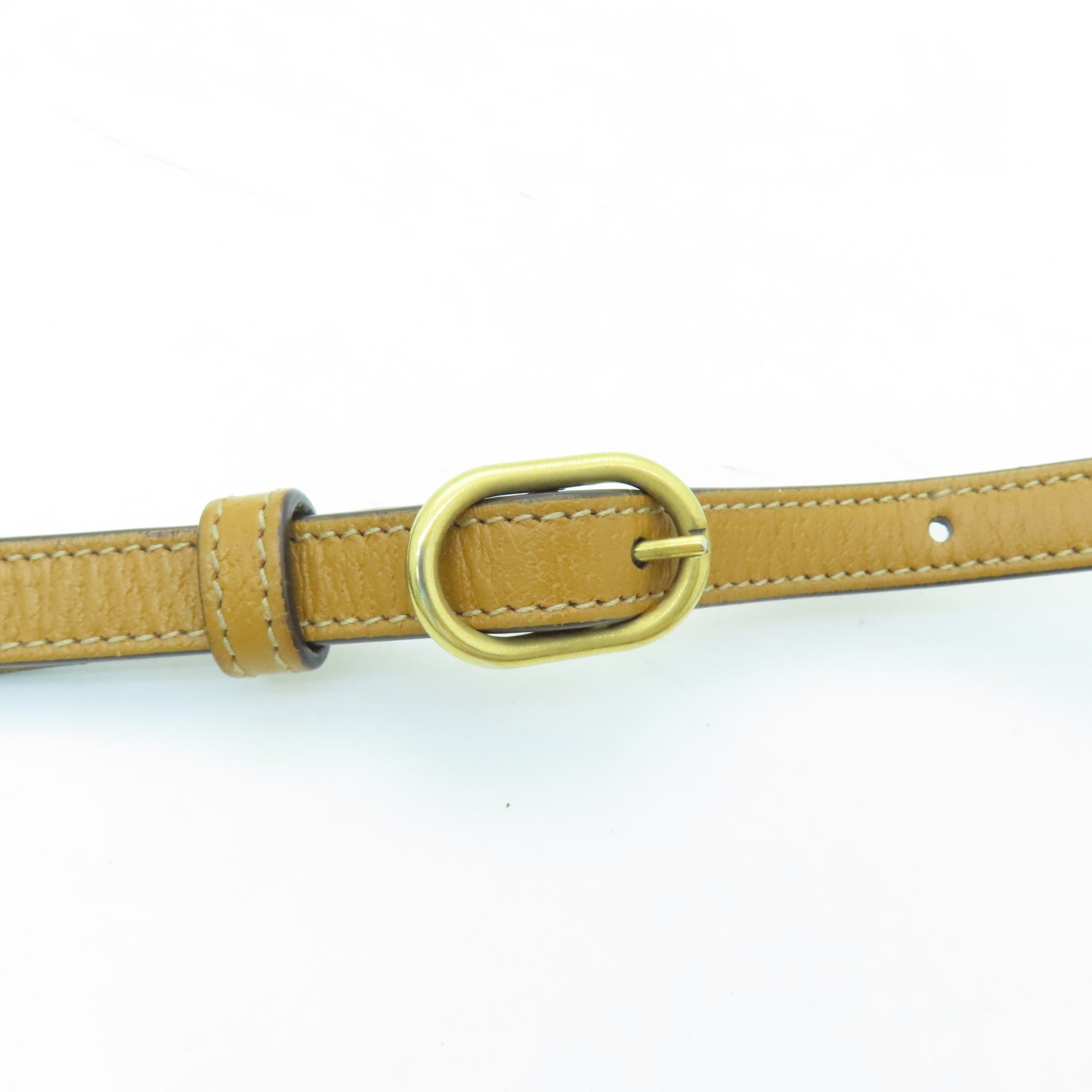 GUCCI Coated Canvas Gucci x Disney Gold Buckle Shoulder Bag Brown
