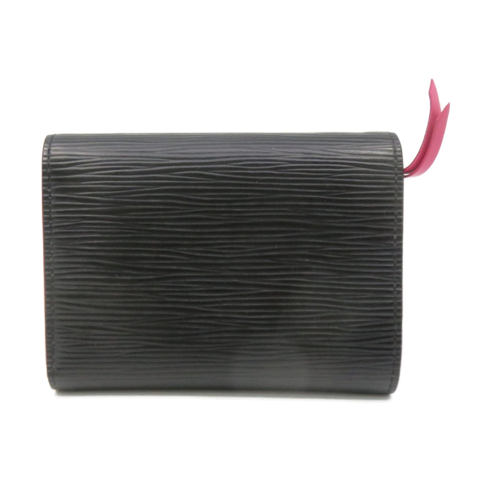 LOUIS VUITTON Epi Victorine Small Wallet短钱包黑色/粉红色