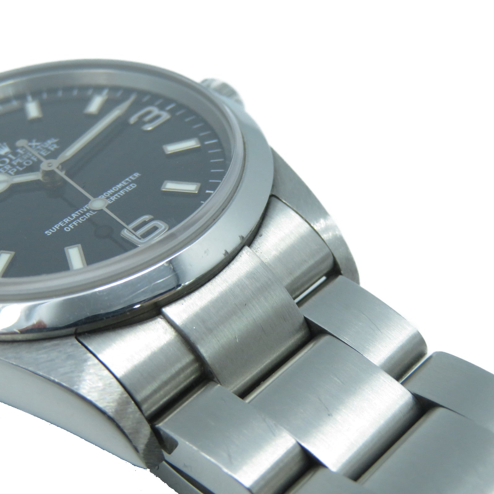 ROLEX 【激減優惠】Explorer I不鏽鋼手錶自動機芯黑色