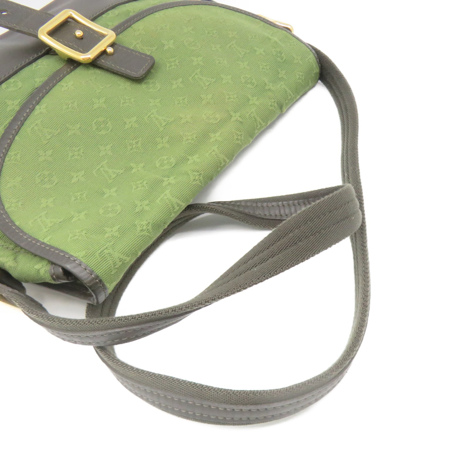 LOUIS VUITTON Monogram Mini Marjorie Khaki GM Shoulder Bag肩背袋軍綠色