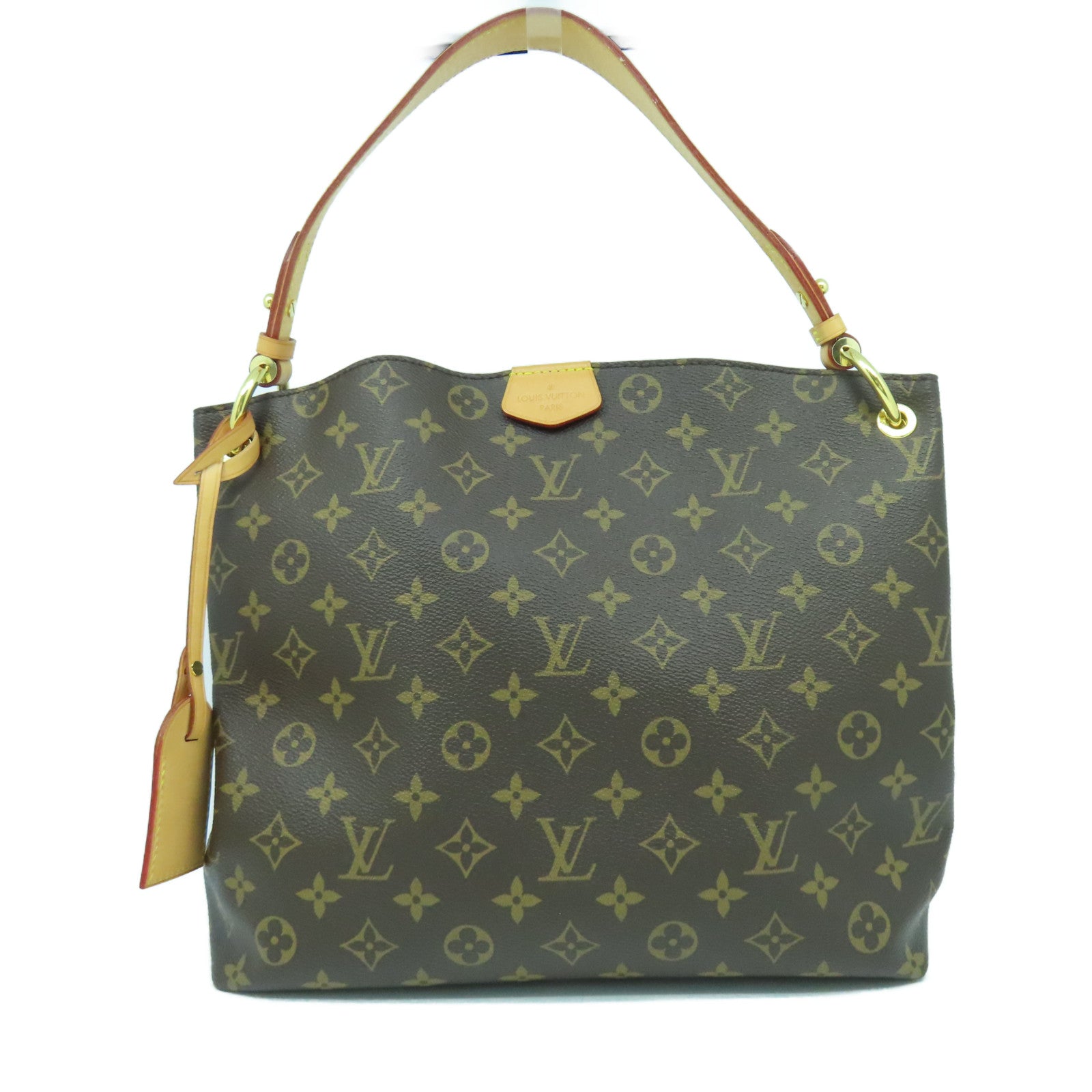 LOUIS VUITTON Monogram Graceful PM金扣手挽袋啡色