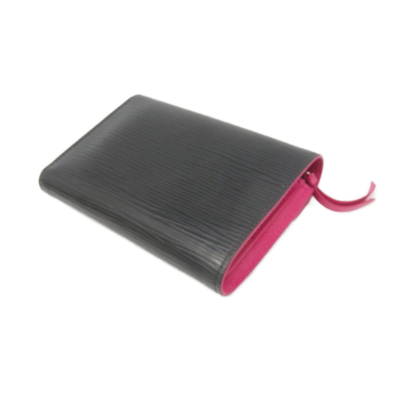 LOUIS VUITTON Epi Victorine Small Wallet短钱包黑色/粉红色