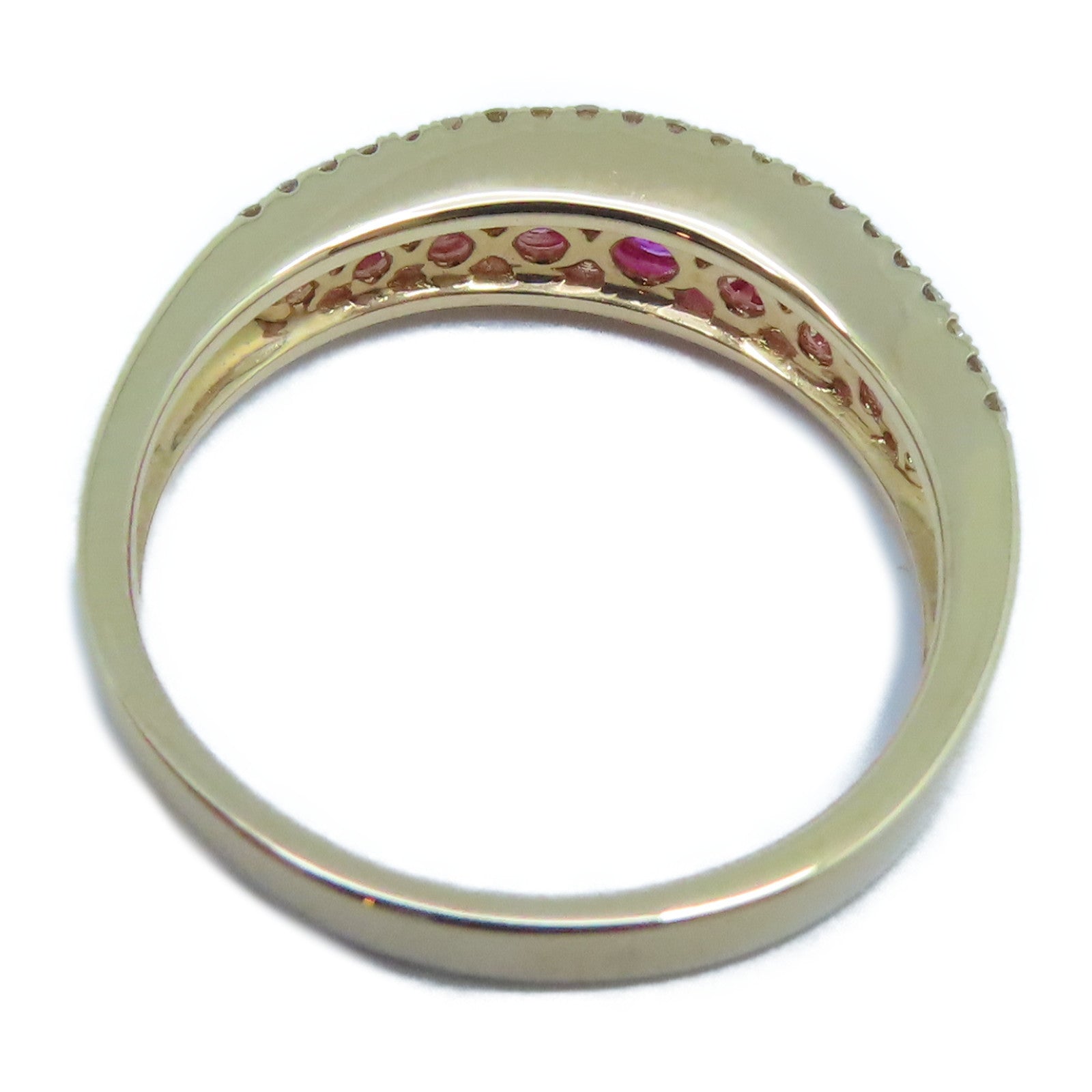 JEWELRY 【激減優惠】18K玫瑰金Diamond / Pink Sapphire Ring 0.173ct鑽石/0.59ct粉紅藍寶石戒指US#6