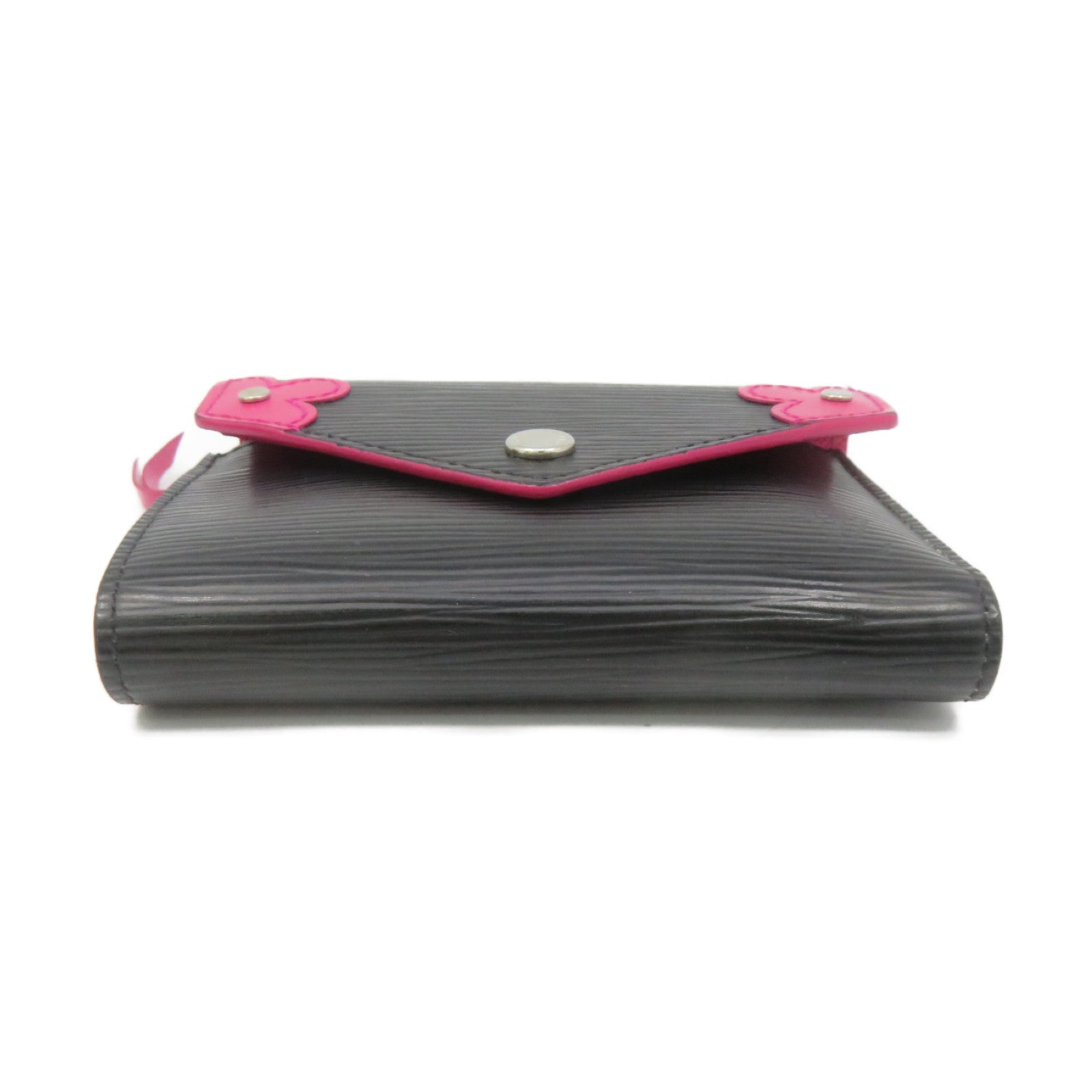 LOUIS VUITTON Epi Victorine Small Wallet短钱包黑色/粉红色