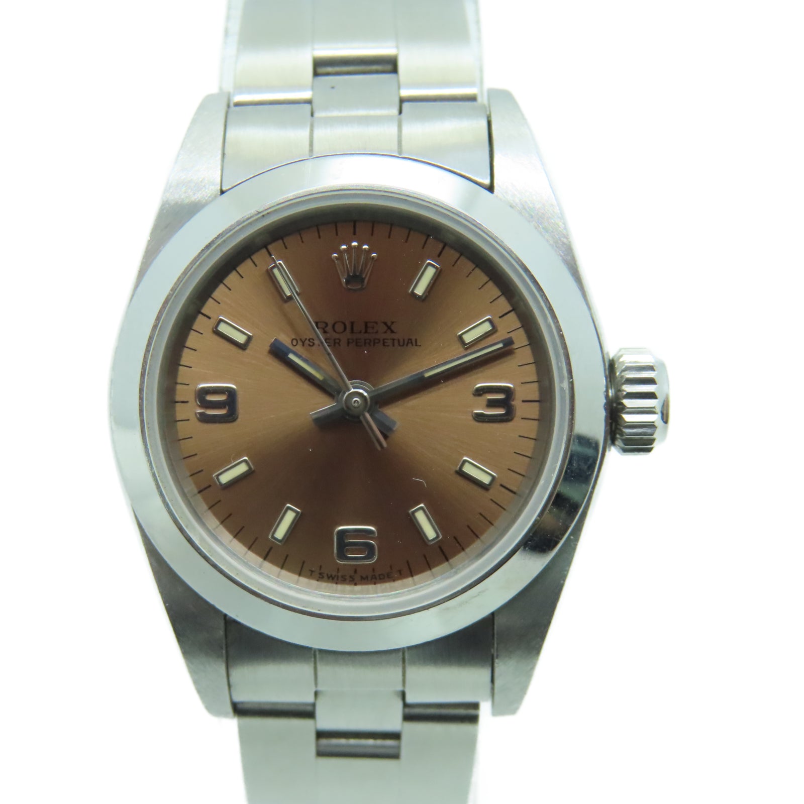 ROLEX Oyster Perpetual不锈钢手表自动机芯铜色