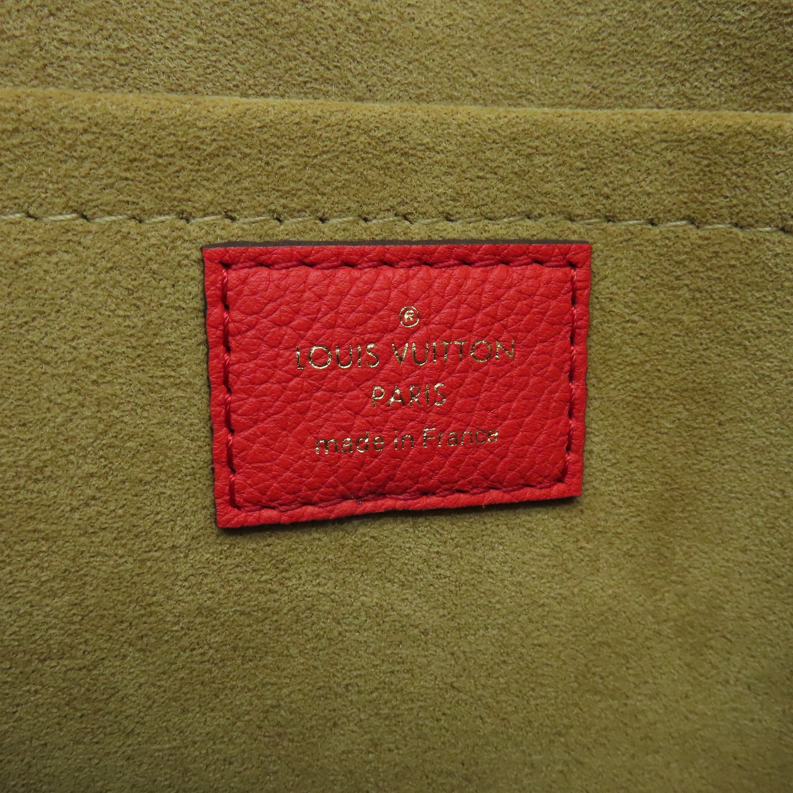 LOUIS VUITTON Monogram Marignan金扣手挽肩背两用袋啡色/红色
