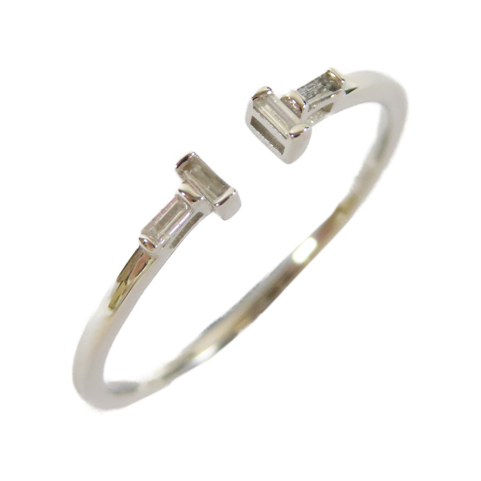 JEWELRY 18K白金0.9gDiamond Ring鑽石戒指US#6