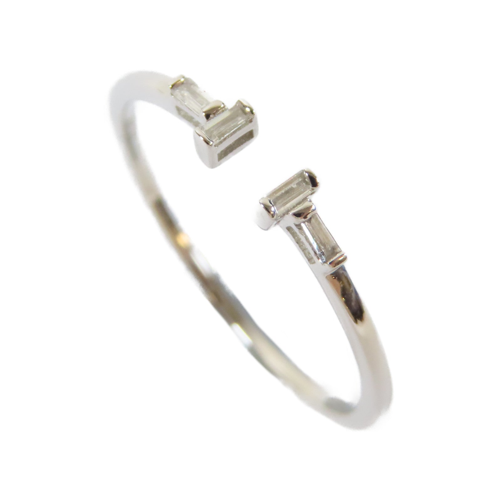 JEWELRY 18K白金0.9gDiamond Ring鑽石戒指US#6