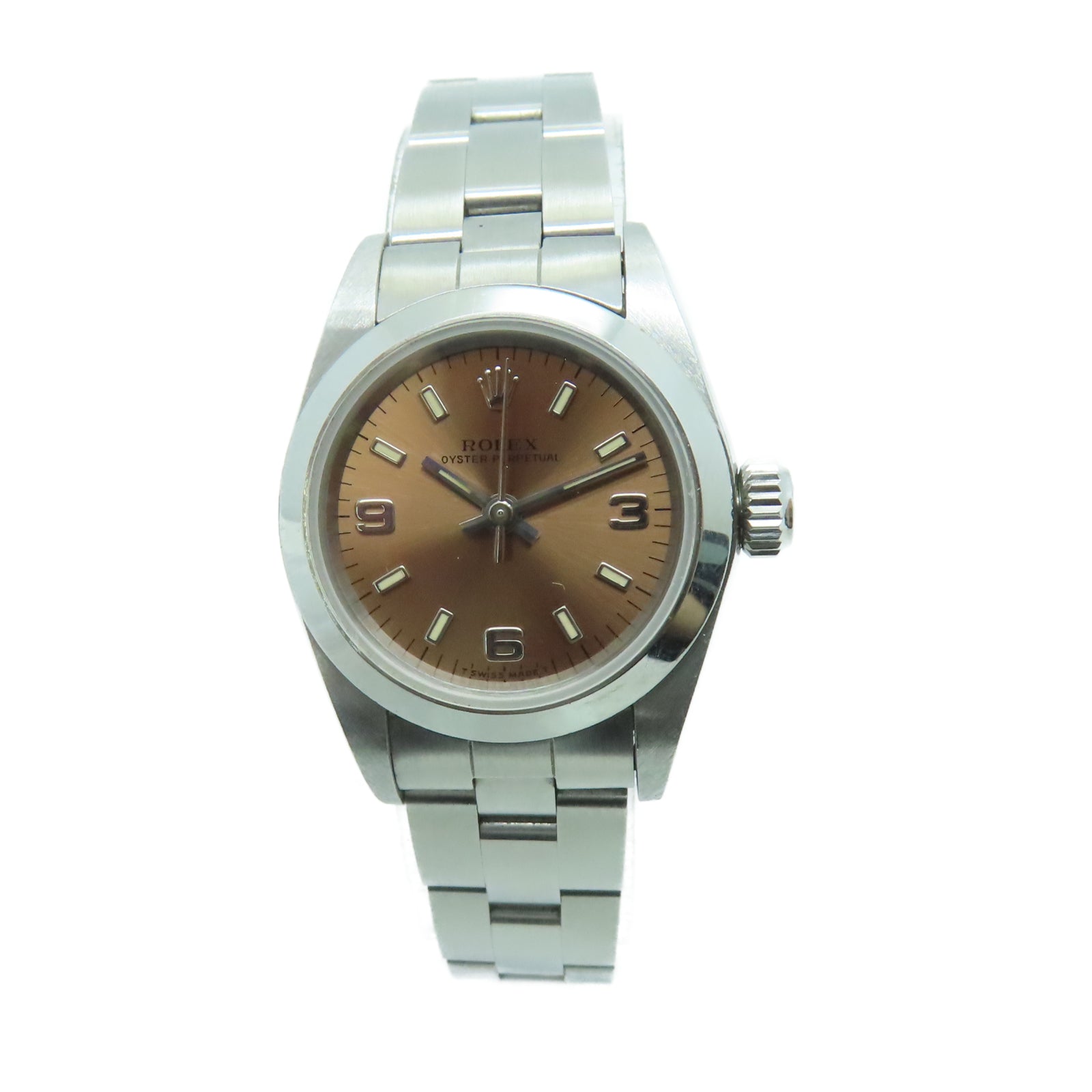 ROLEX Oyster Perpetual不锈钢手表自动机芯铜色