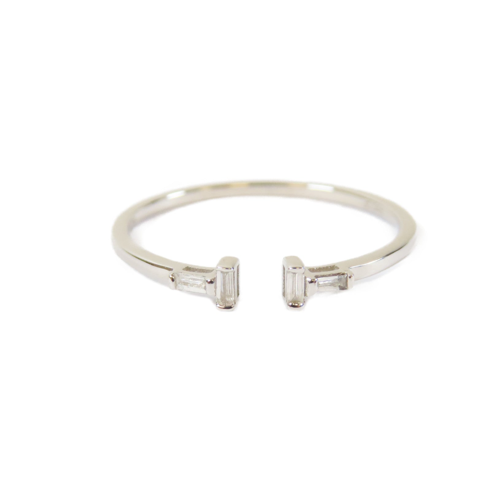 JEWELRY 18K白金0.9gDiamond Ring鑽石戒指US#6