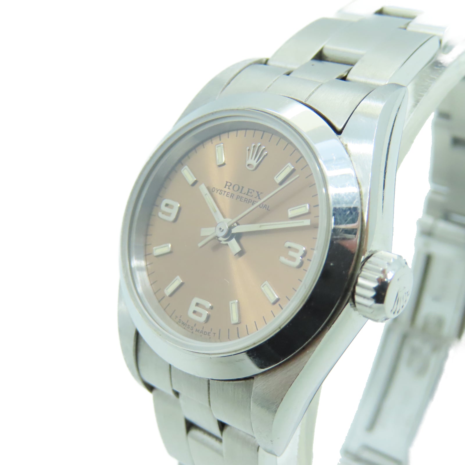 ROLEX Oyster Perpetual不锈钢手表自动机芯铜色
