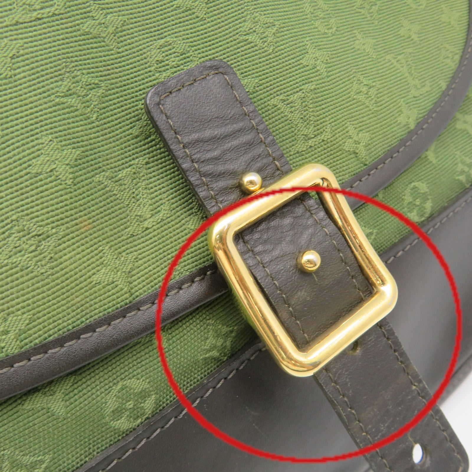 LOUIS VUITTON Monogram Mini Marjorie Khaki GM Shoulder Bag肩背袋軍綠色