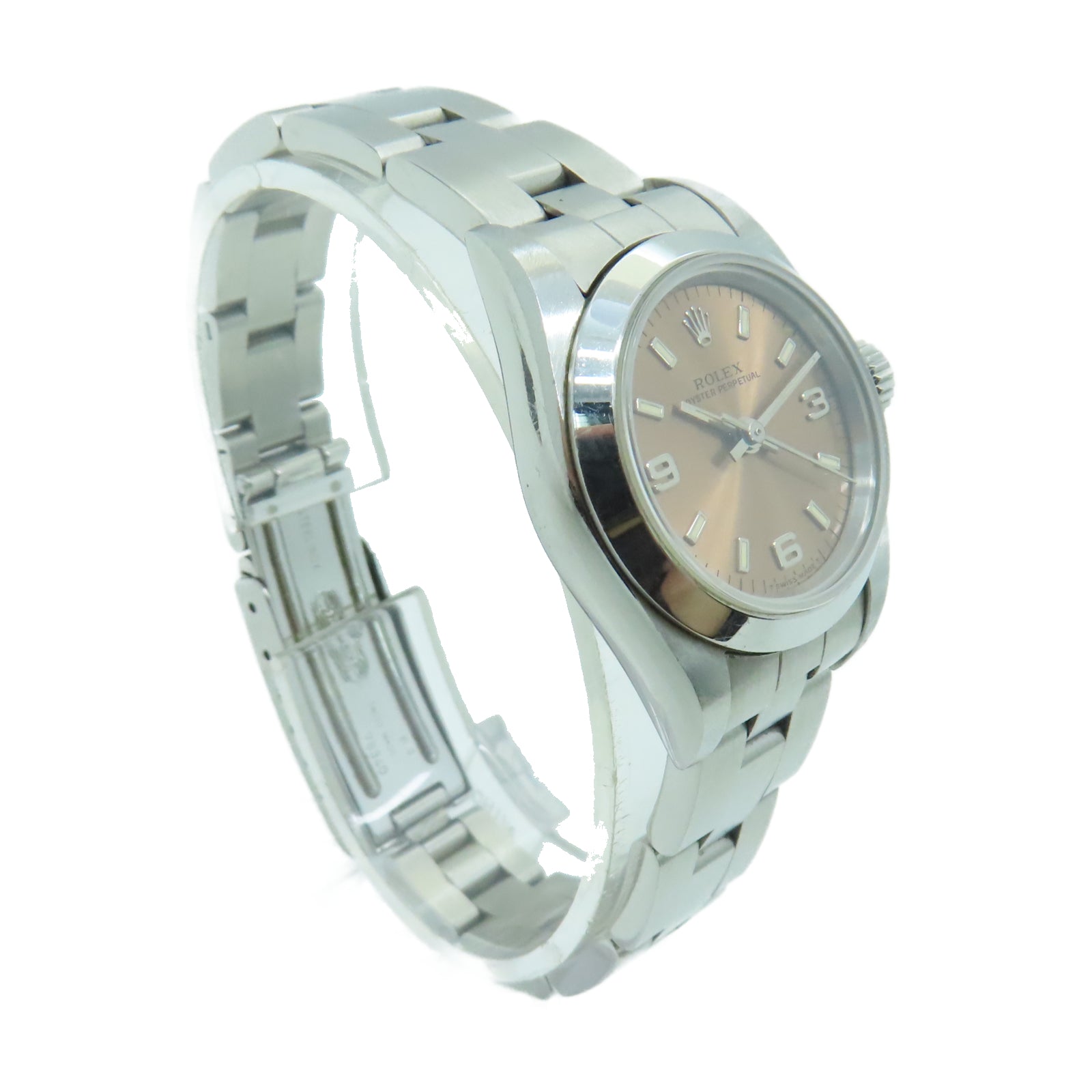 ROLEX Oyster Perpetual不锈钢手表自动机芯铜色