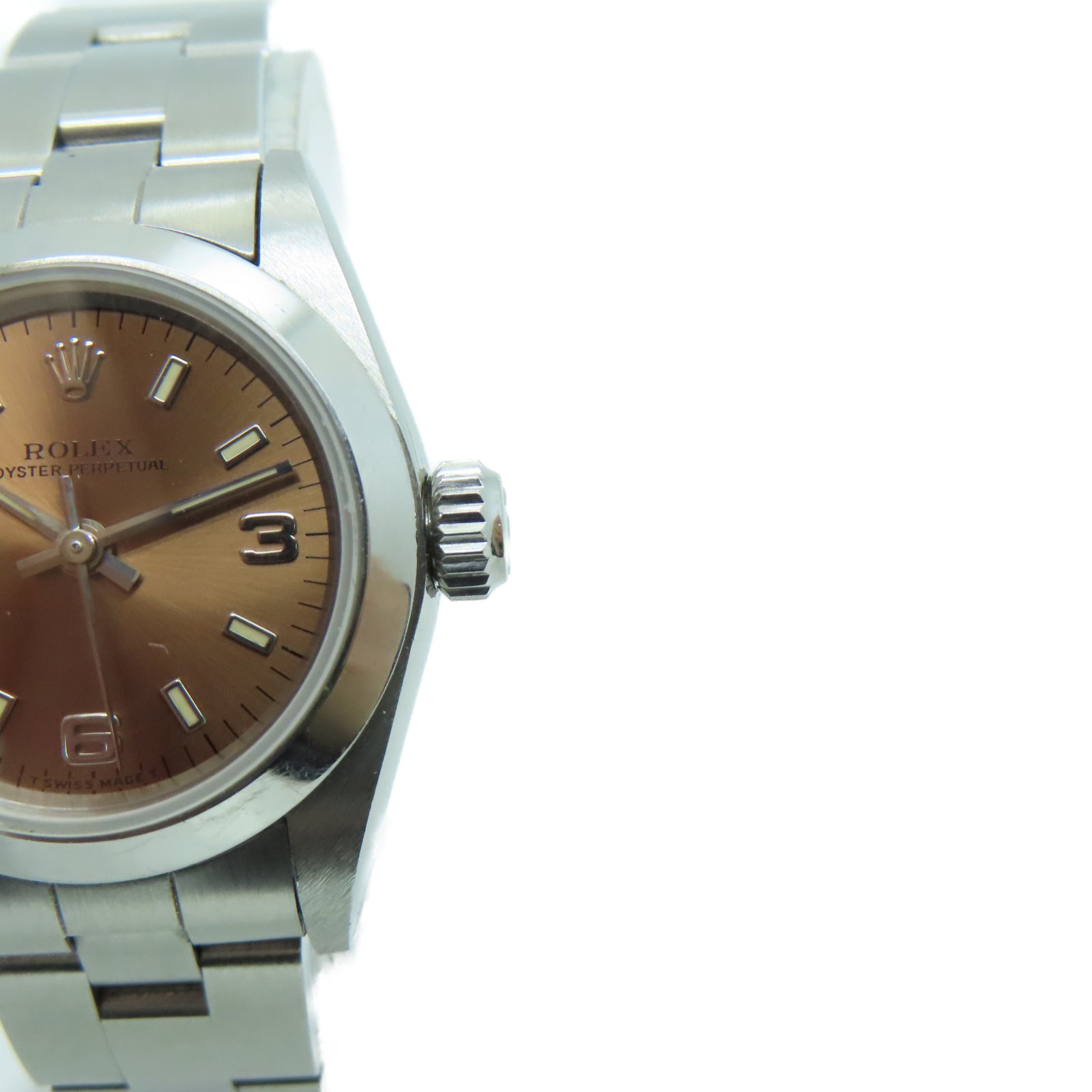 ROLEX Oyster Perpetual不锈钢手表自动机芯铜色