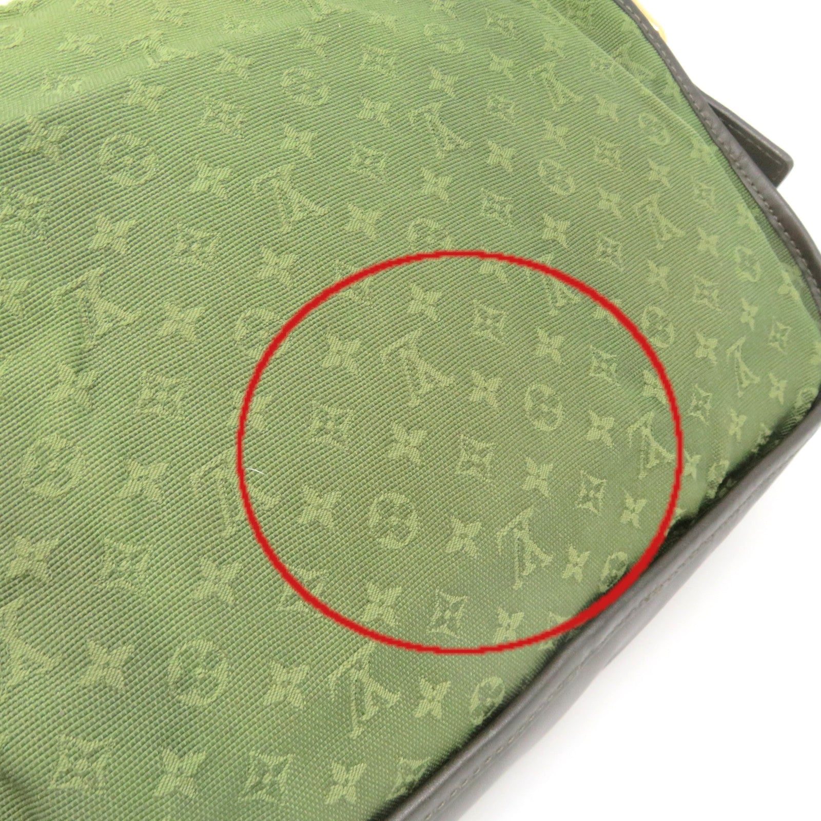 LOUIS VUITTON Monogram Mini Marjorie Khaki GM Shoulder Bag肩背袋軍綠色