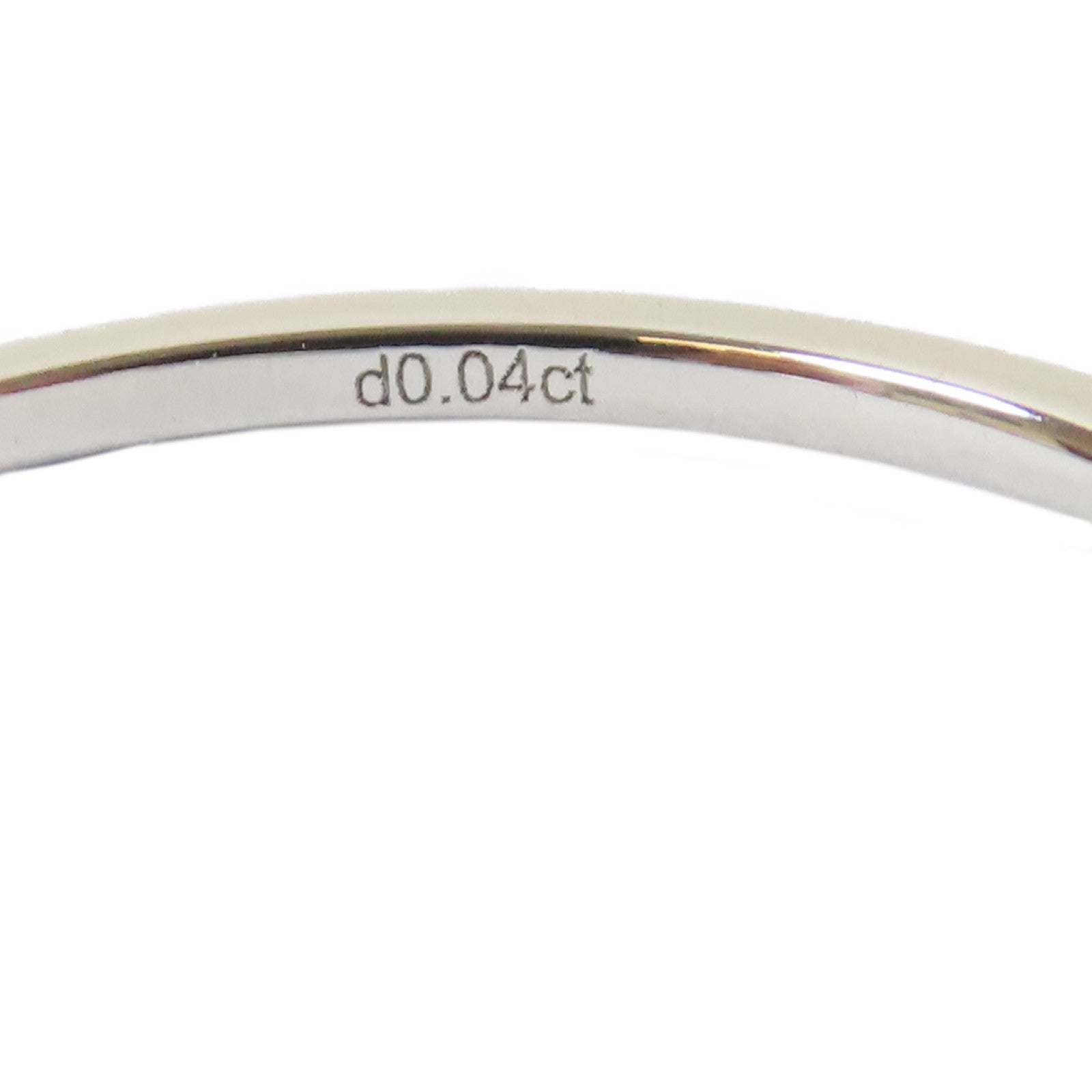 JEWELRY 18K白金0.9gDiamond Ring鑽石戒指US#6