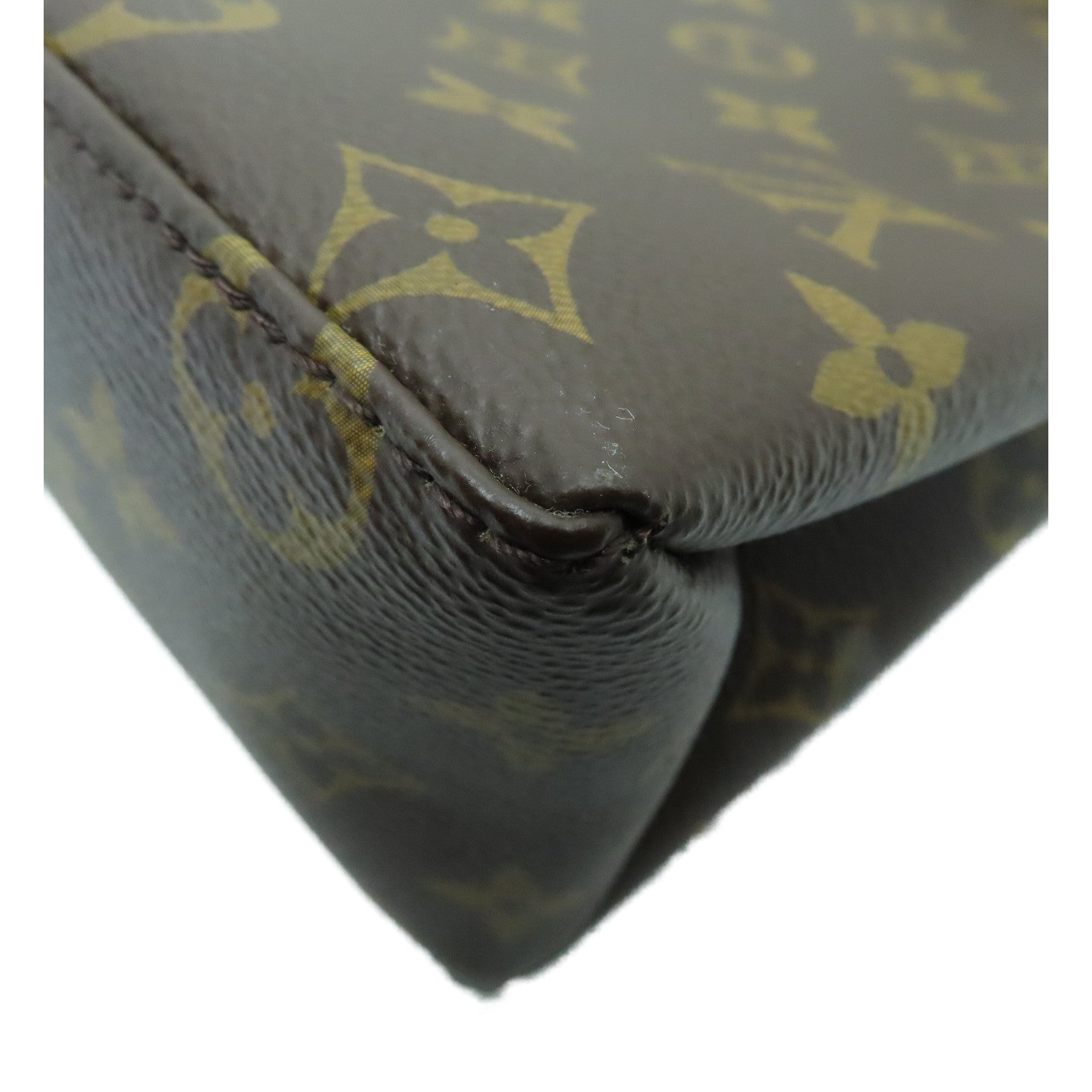 LOUIS VUITTON Monogram Marignan金扣手挽肩背两用袋啡色/红色
