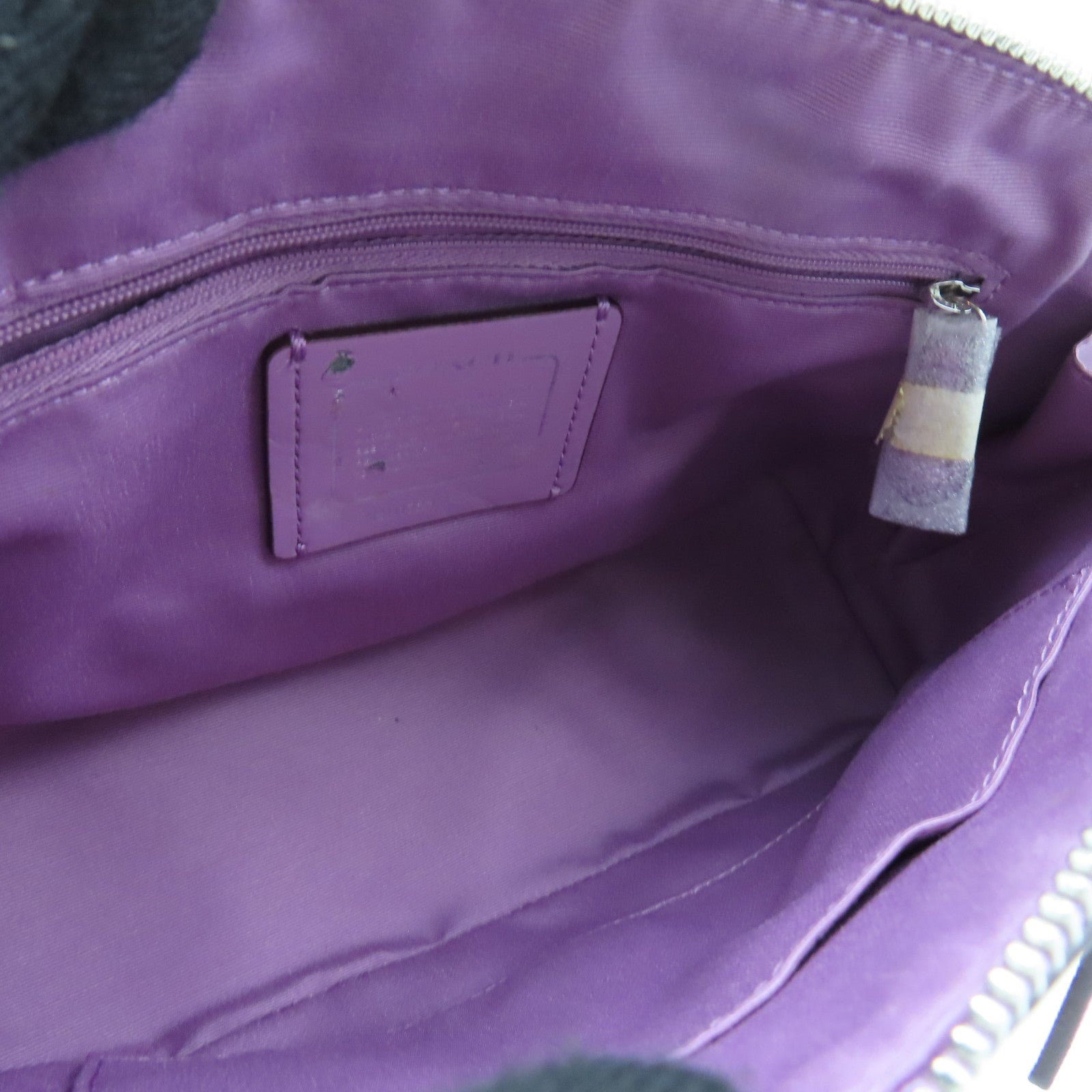COACH 牛皮皮革2 Way Shoulder银扣手挽肩背两用袋粉红色