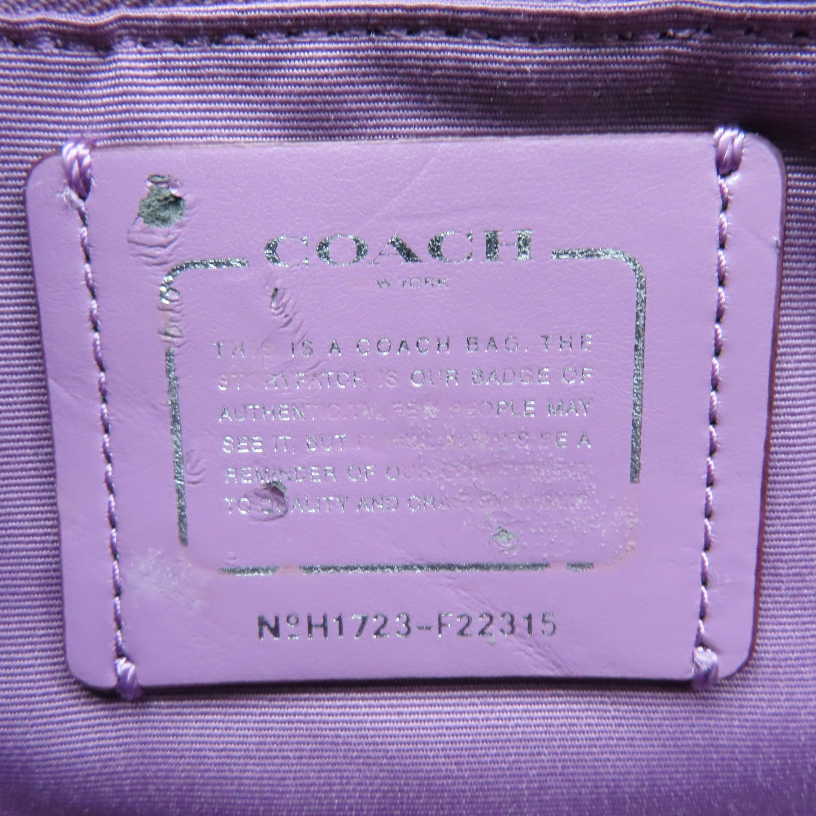 COACH 牛皮皮革2 Way Shoulder银扣手挽肩背两用袋粉红色