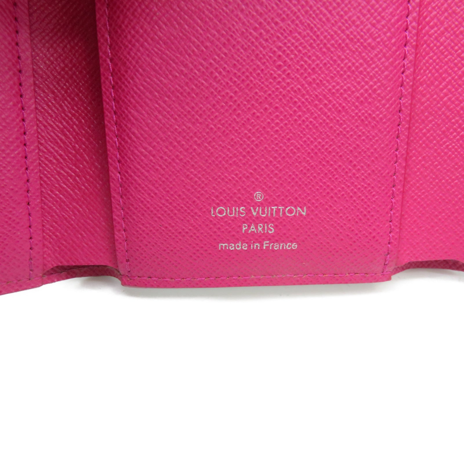 LOUIS VUITTON Epi Victorine Small Wallet短钱包黑色/粉红色