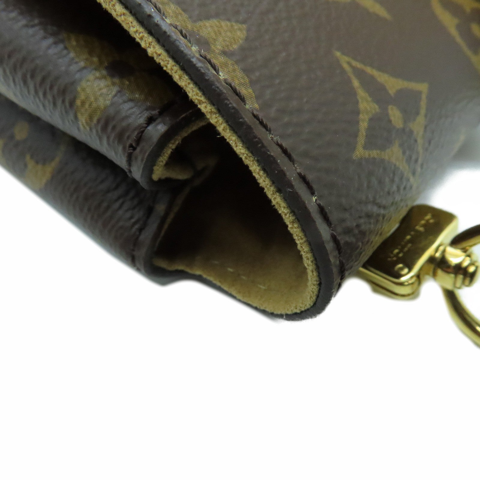 LOUIS VUITTON Monogram Marignan金扣手挽肩背两用袋啡色/红色