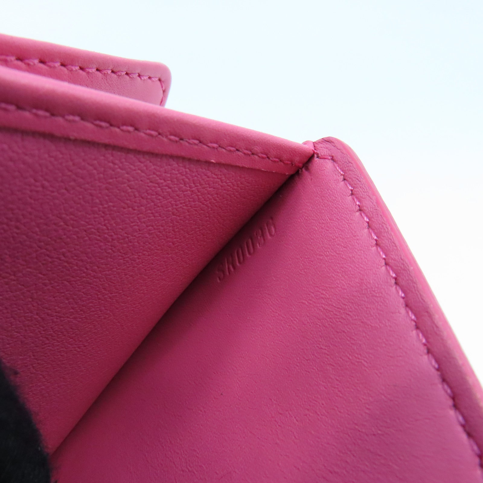 LOUIS VUITTON Vernis Wallet gold buckle wallet pink