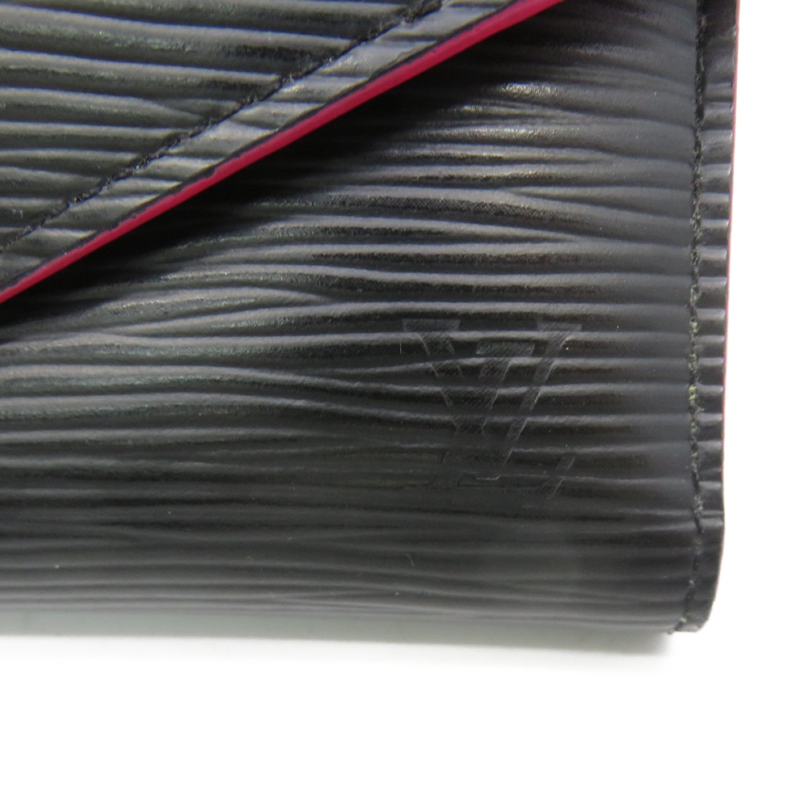LOUIS VUITTON Epi Victorine Small Wallet短钱包黑色/粉红色
