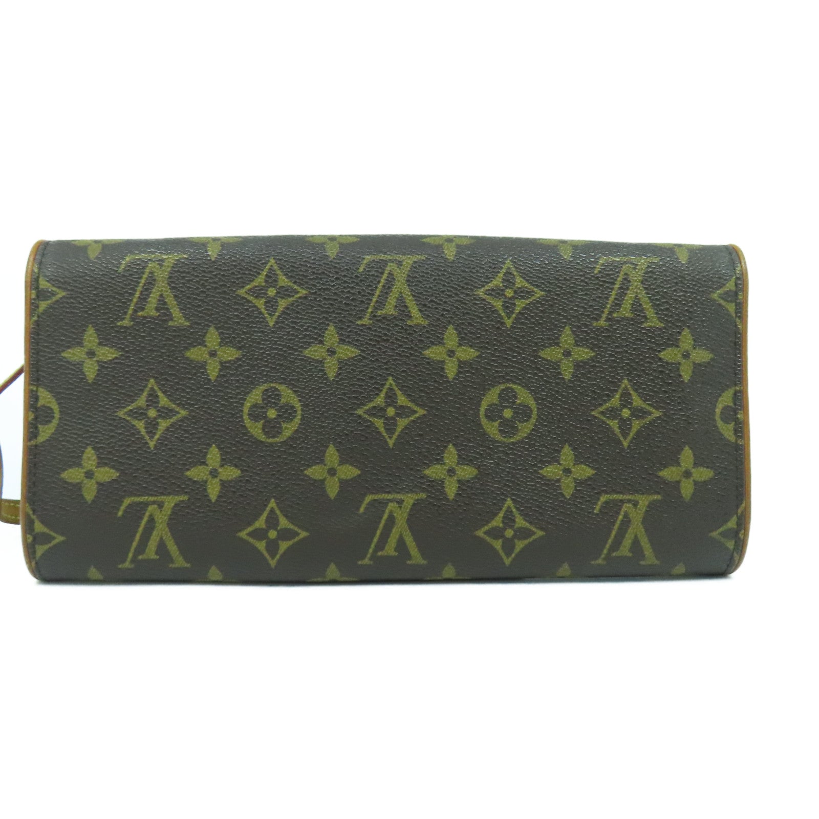 LOUIS VUITTON Monogram Pochette Twin PM金扣肩背袋啡色