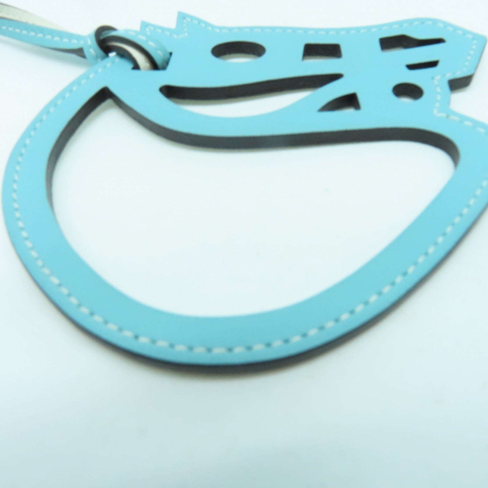 HERMES Swift皮革Charm挂饰Atoll蓝色